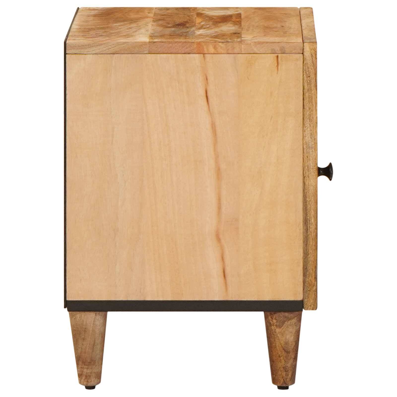 vidaXL Nachttisch Braun 40 x 33,5 x 46 cm Massivholz Mango