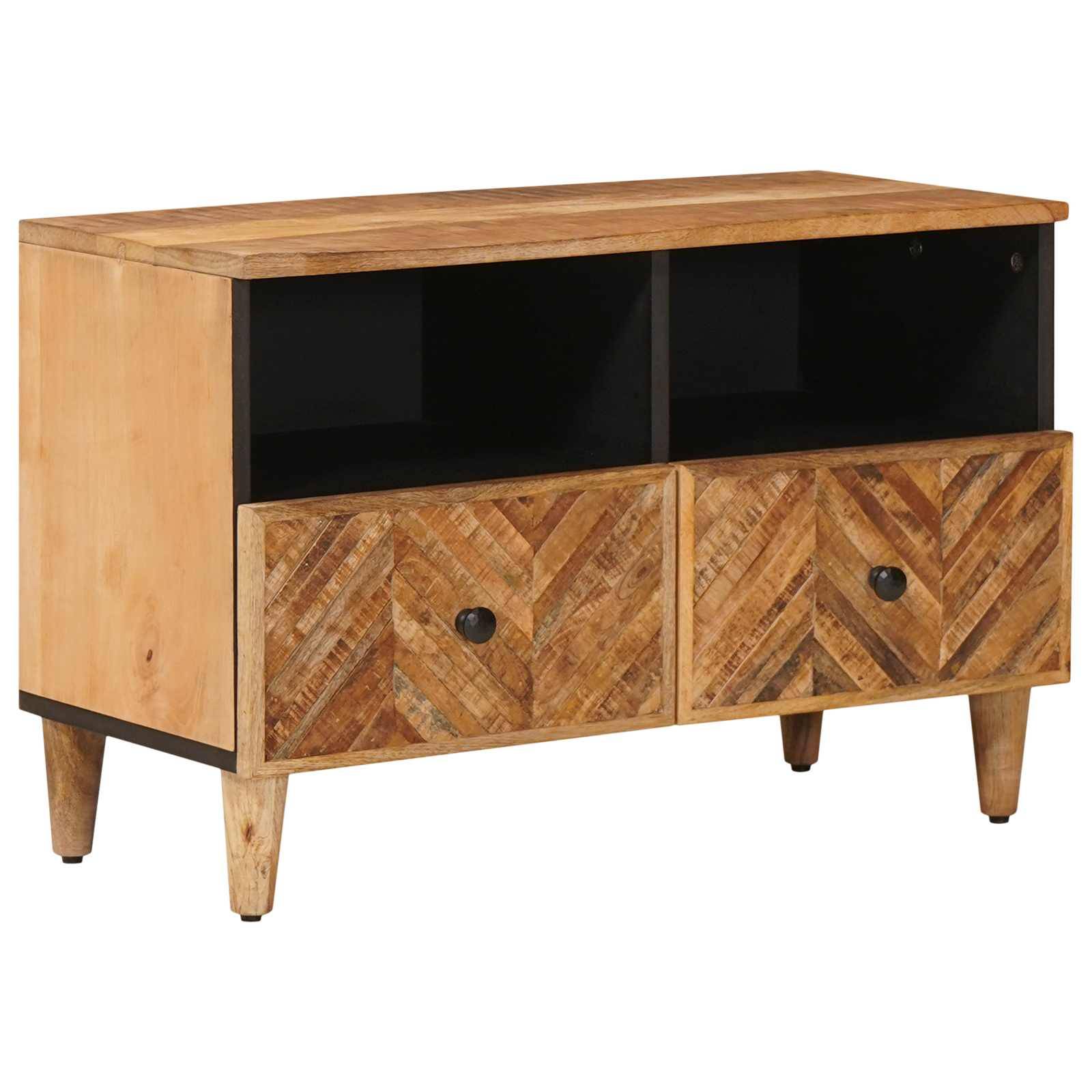 vidaXL Stauraumschränke Braun 70 x 33,5 x 46 cm Massivholz Mango