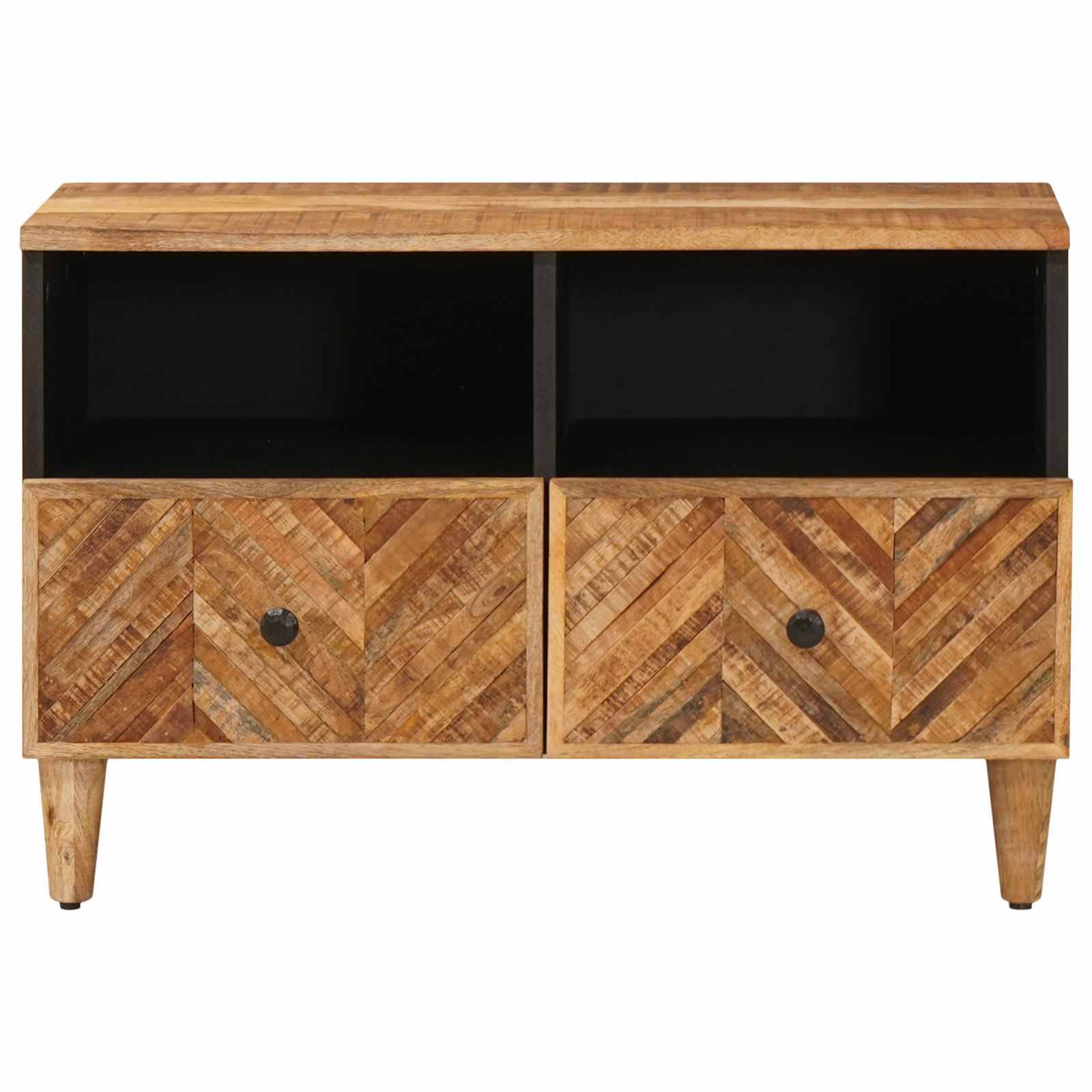 vidaXL Stauraumschränke Braun 70 x 33,5 x 46 cm Massivholz Mango