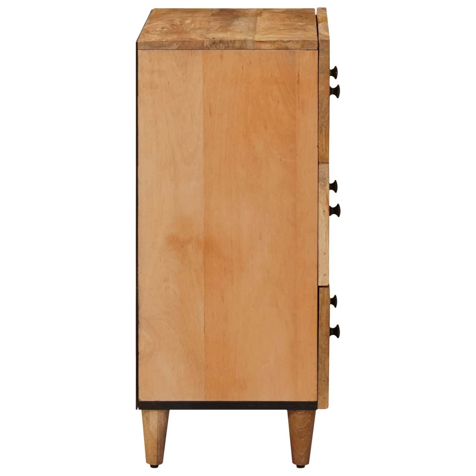 vidaXL Stauraumschränke Braun 60 x 33,5 x 75 cm Massivholz Mango