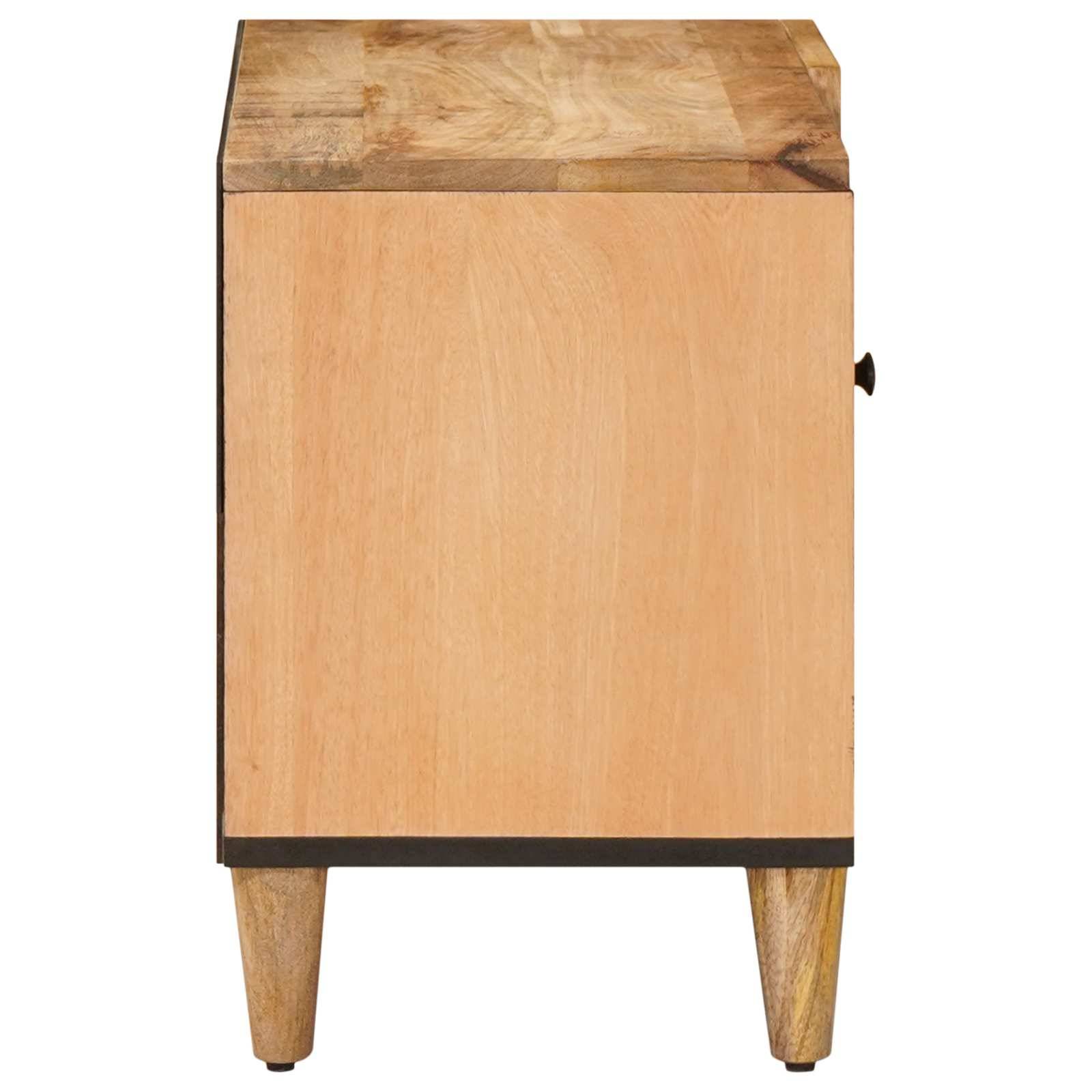 vidaXL Stauraumschränke Braun 80 x 31,5 x 46 cm Massivholz Mango