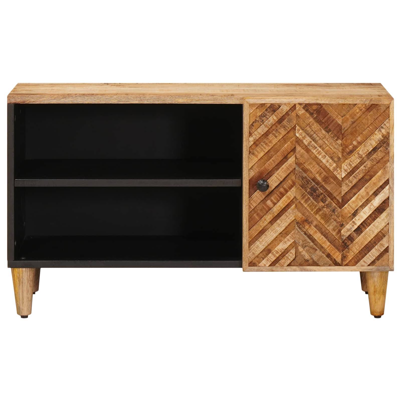 vidaXL Stauraumschränke Braun 80 x 31,5 x 46 cm Massivholz Mango