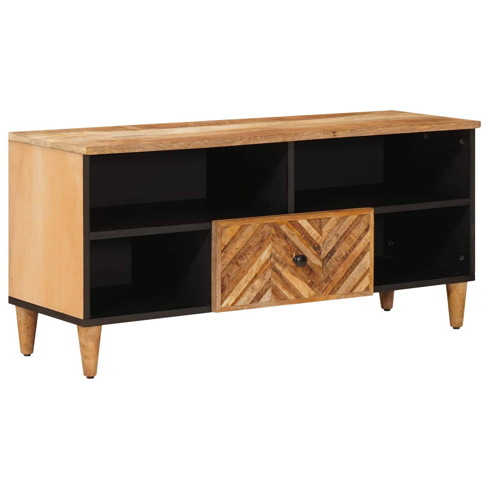 vidaXL Stauraumschränke Braun 100 x 33,5 x 46 cm Massivholz Mango