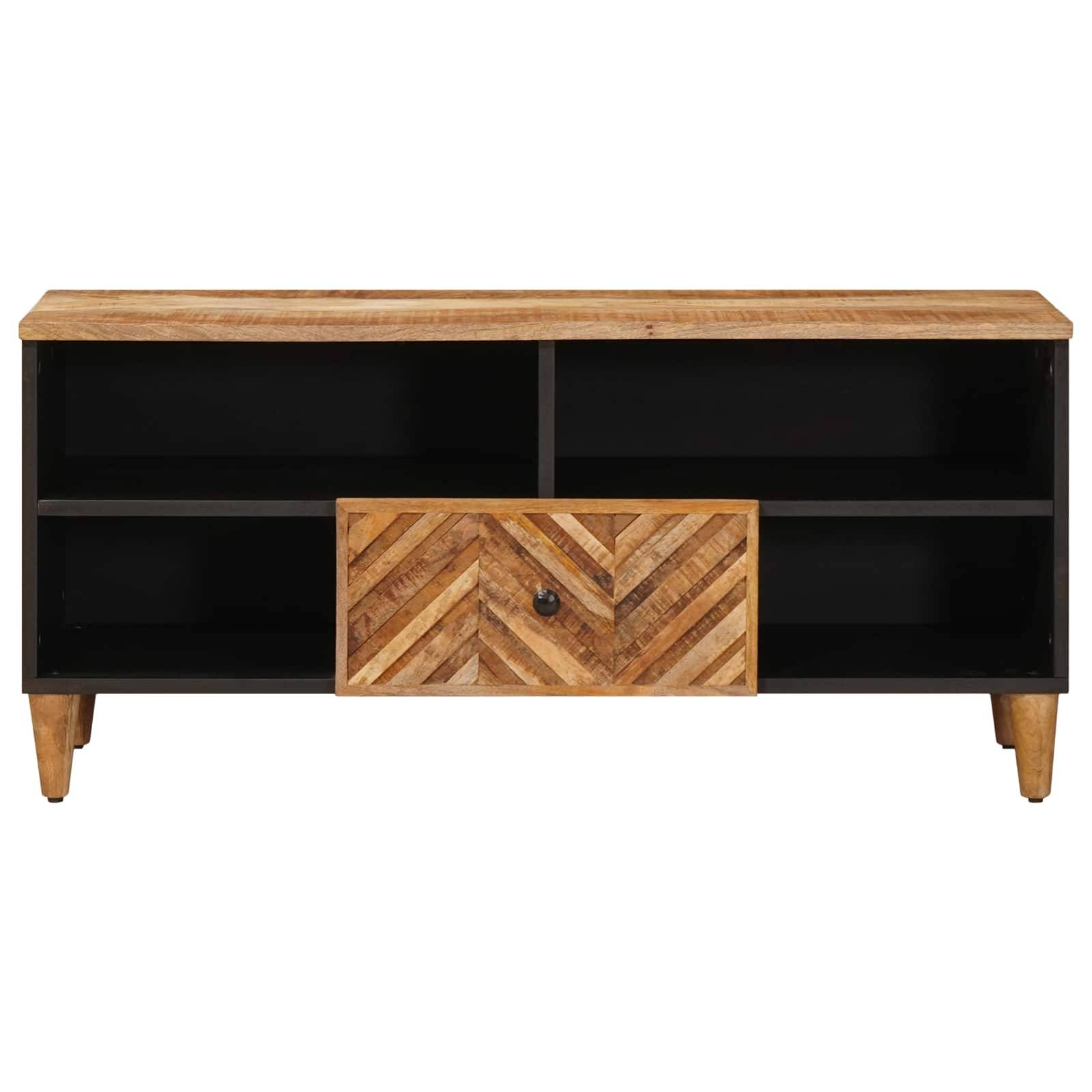 vidaXL Stauraumschränke Braun 100 x 33,5 x 46 cm Massivholz Mango