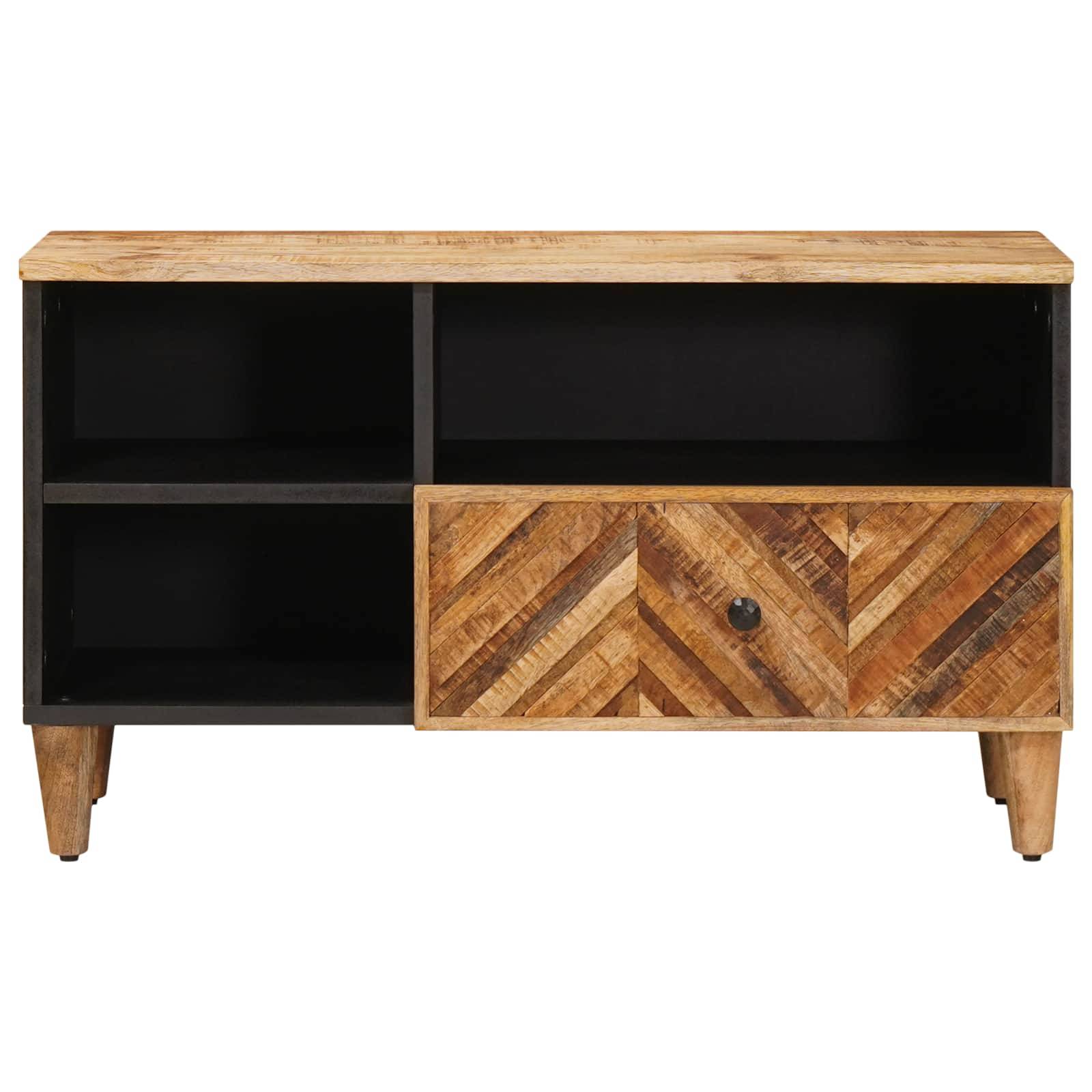 vidaXL Stauraumschränke Braun 80 x 33,5 x 46 cm Massivholz Mango