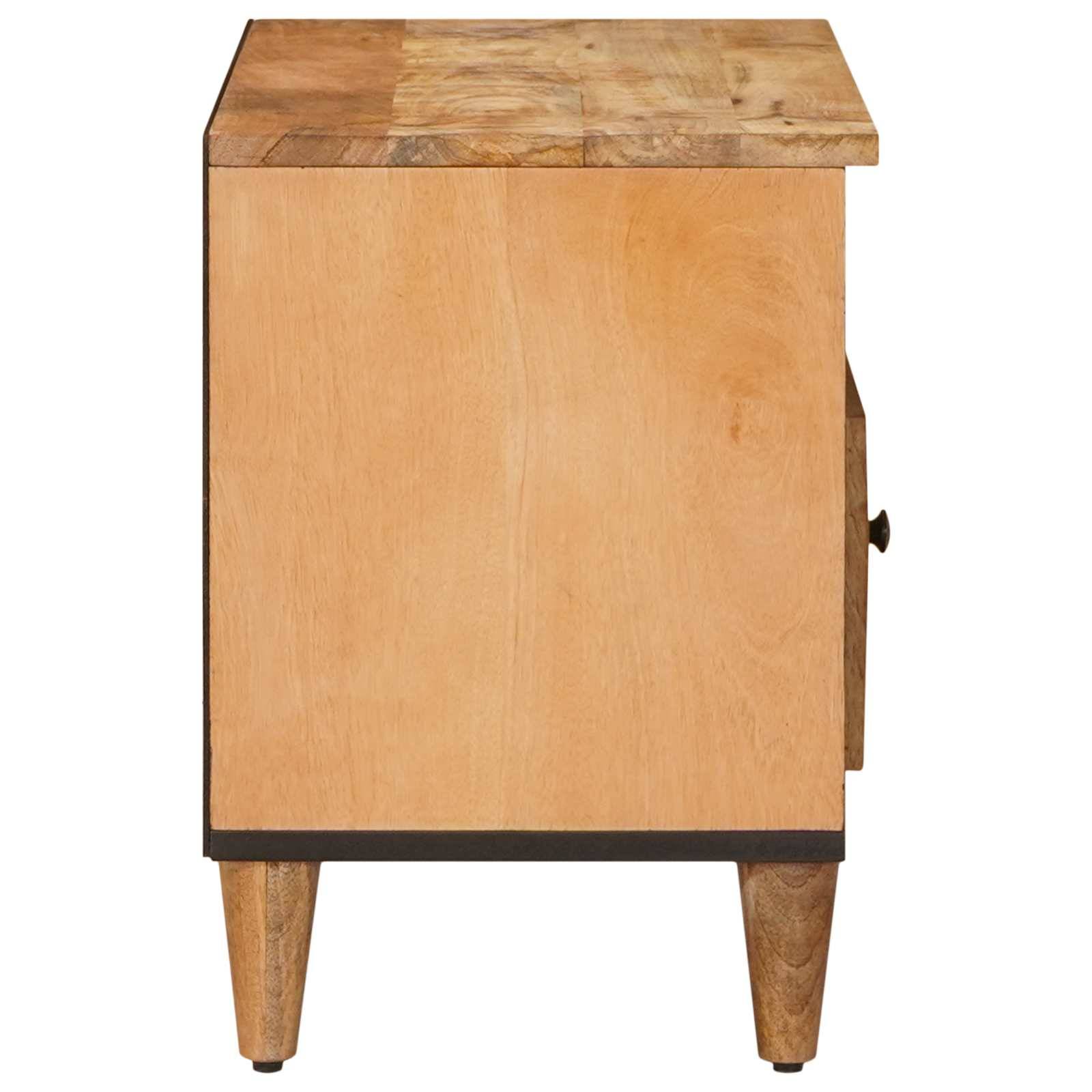 vidaXL Stauraumschränke Braun 80 x 33,5 x 46 cm Massivholz Mango