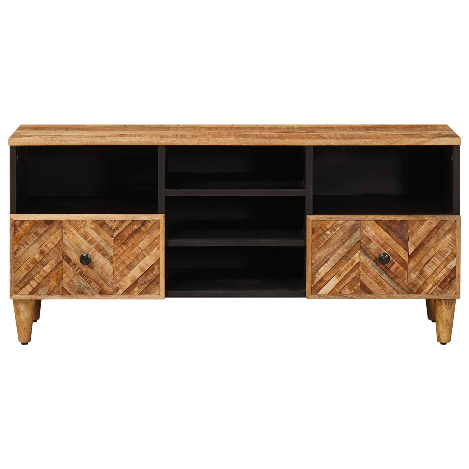 vidaXL Stauraumschränke Braun 100 x 33,5 x 46 cm Massivholz Mango