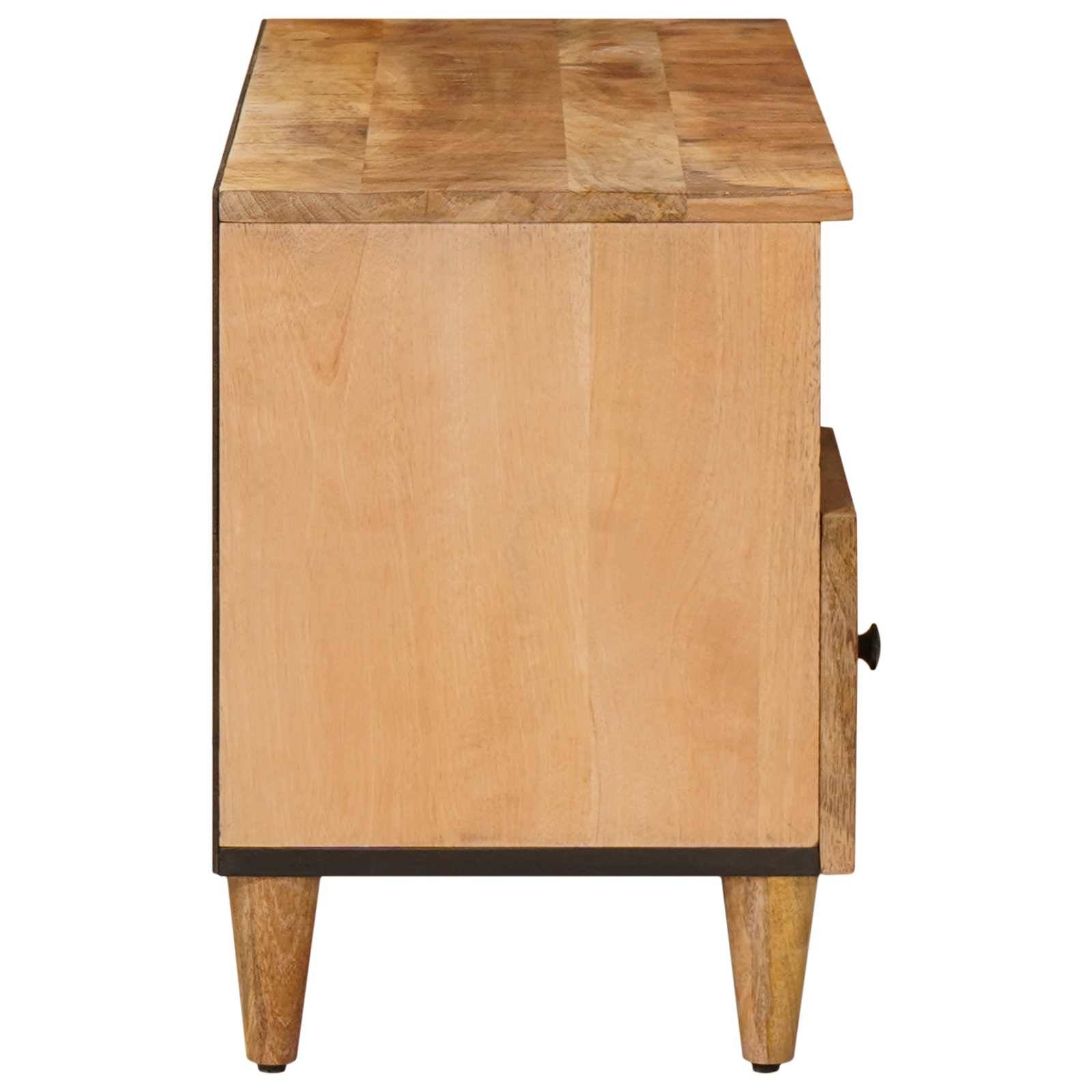 vidaXL Stauraumschränke Braun 100 x 33,5 x 46 cm Massivholz Mango