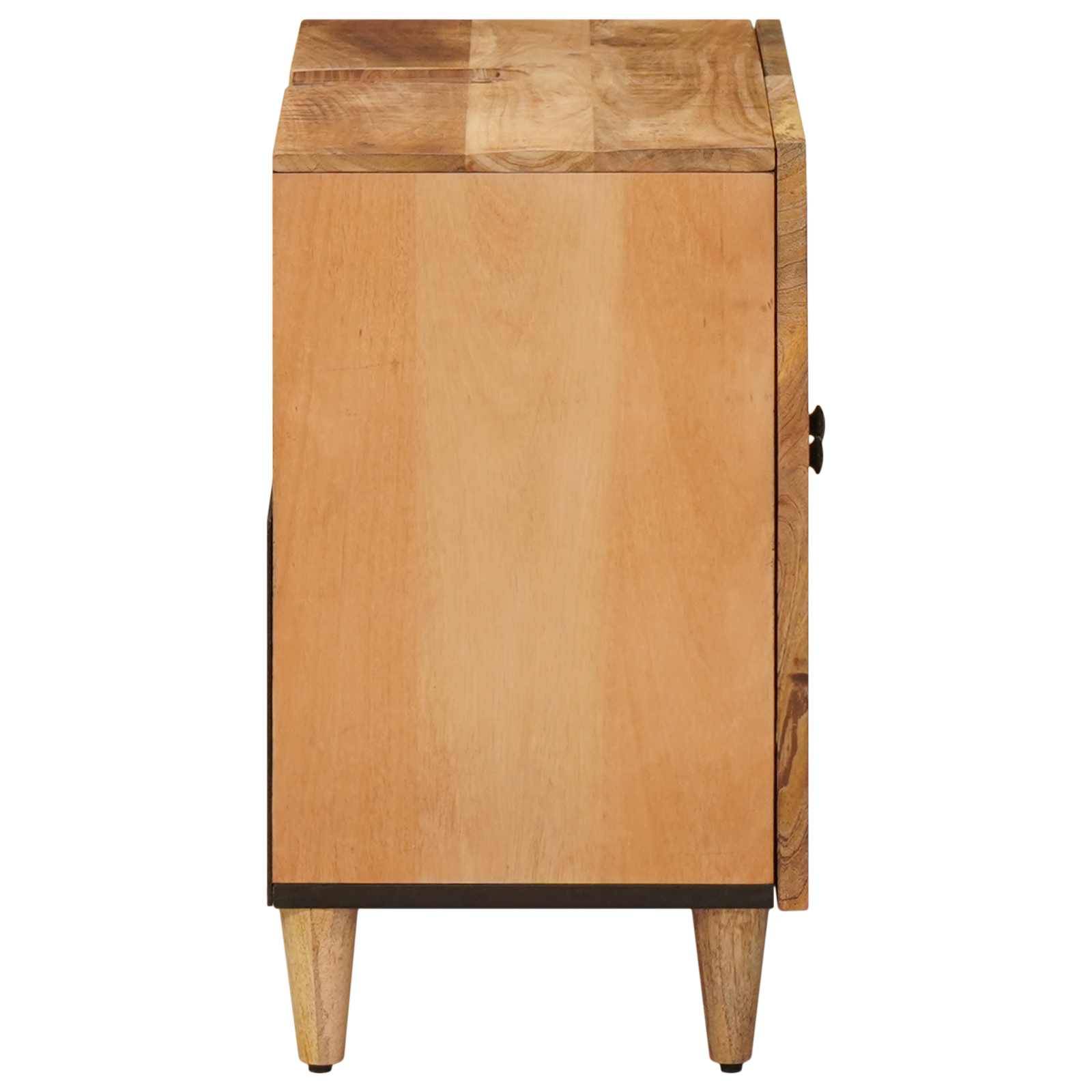 vidaXL Waschbeckenunterschrank Braun 62 x 33 x 58 cm Massivholz Mango