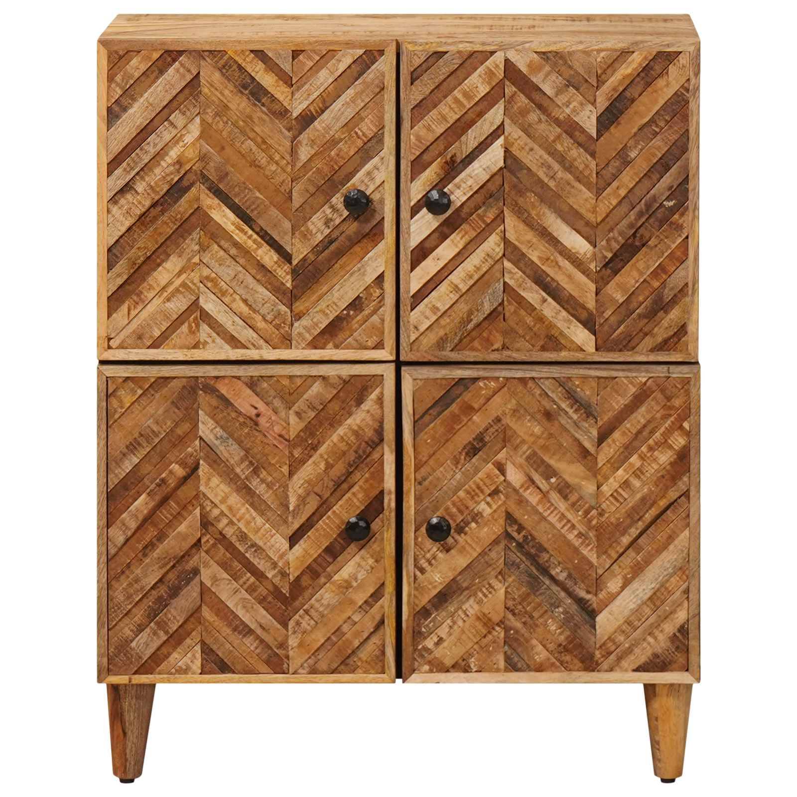 vidaXL Stauraumschränke Braun 60 x 33,5 x 75 cm Massivholz Mango