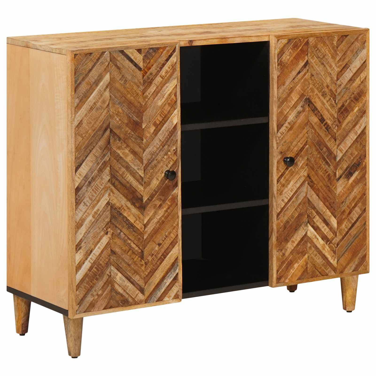 vidaXL Stauraumschränke Braun 90 x 33,5 x 75 cm Massivholz Mango