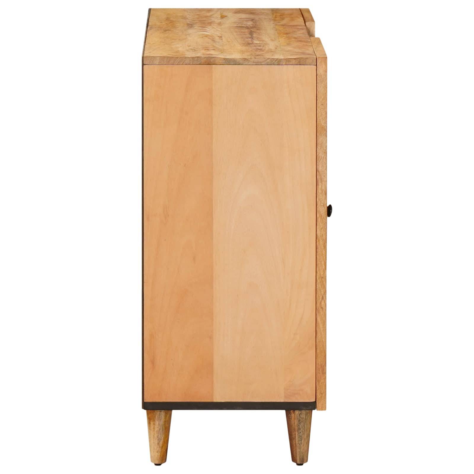 vidaXL Stauraumschränke Braun 90 x 33,5 x 75 cm Massivholz Mango