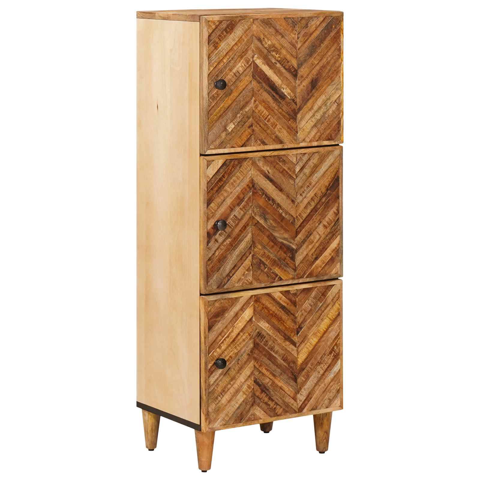 vidaXL Stauraumschränke Braun 40 x 33,5 x 110 cm Massivholz Mango