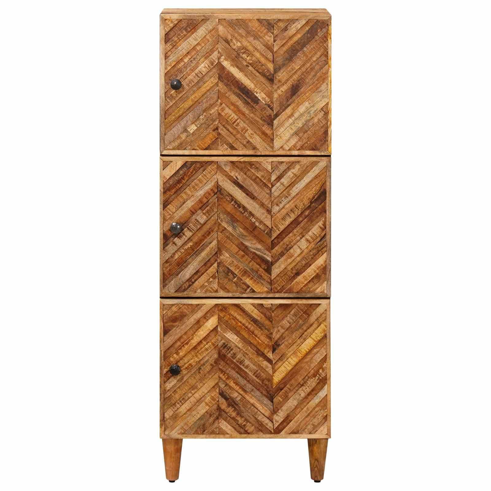 vidaXL Stauraumschränke Braun 40 x 33,5 x 110 cm Massivholz Mango