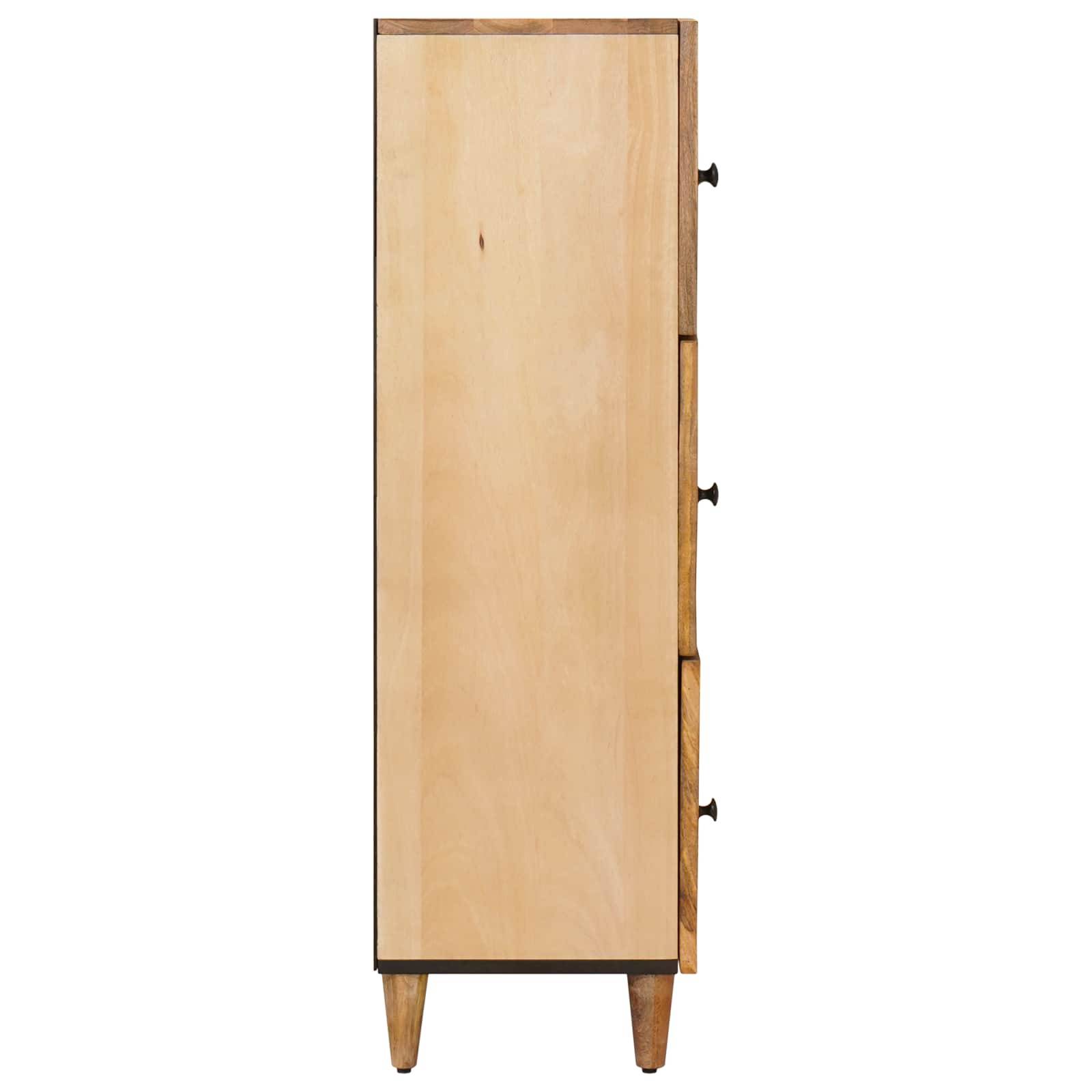 vidaXL Stauraumschränke Braun 40 x 33,5 x 110 cm Massivholz Mango