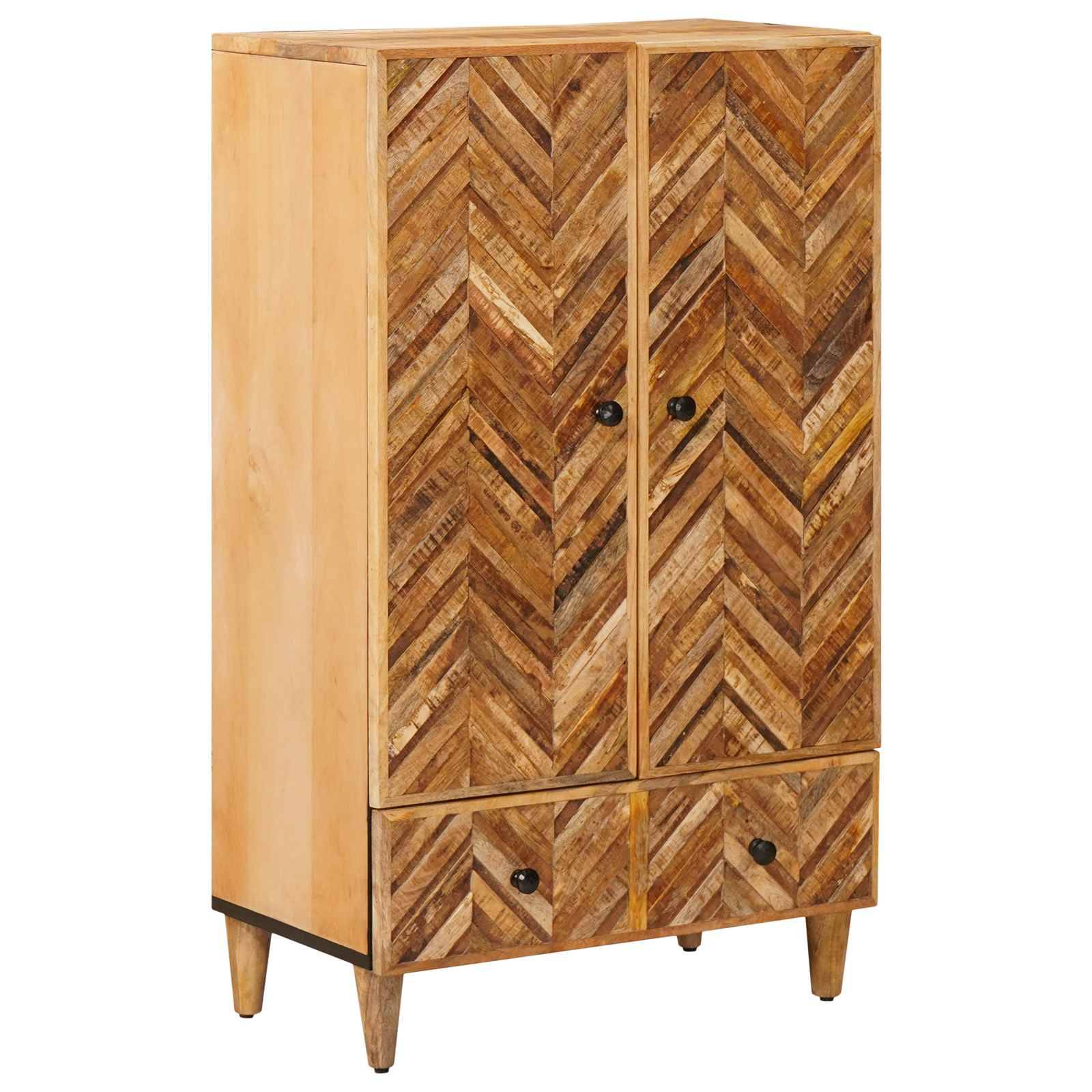 vidaXL Stauraumschränke Braun 60 x 33,5 x 100 cm Massivholz Mango