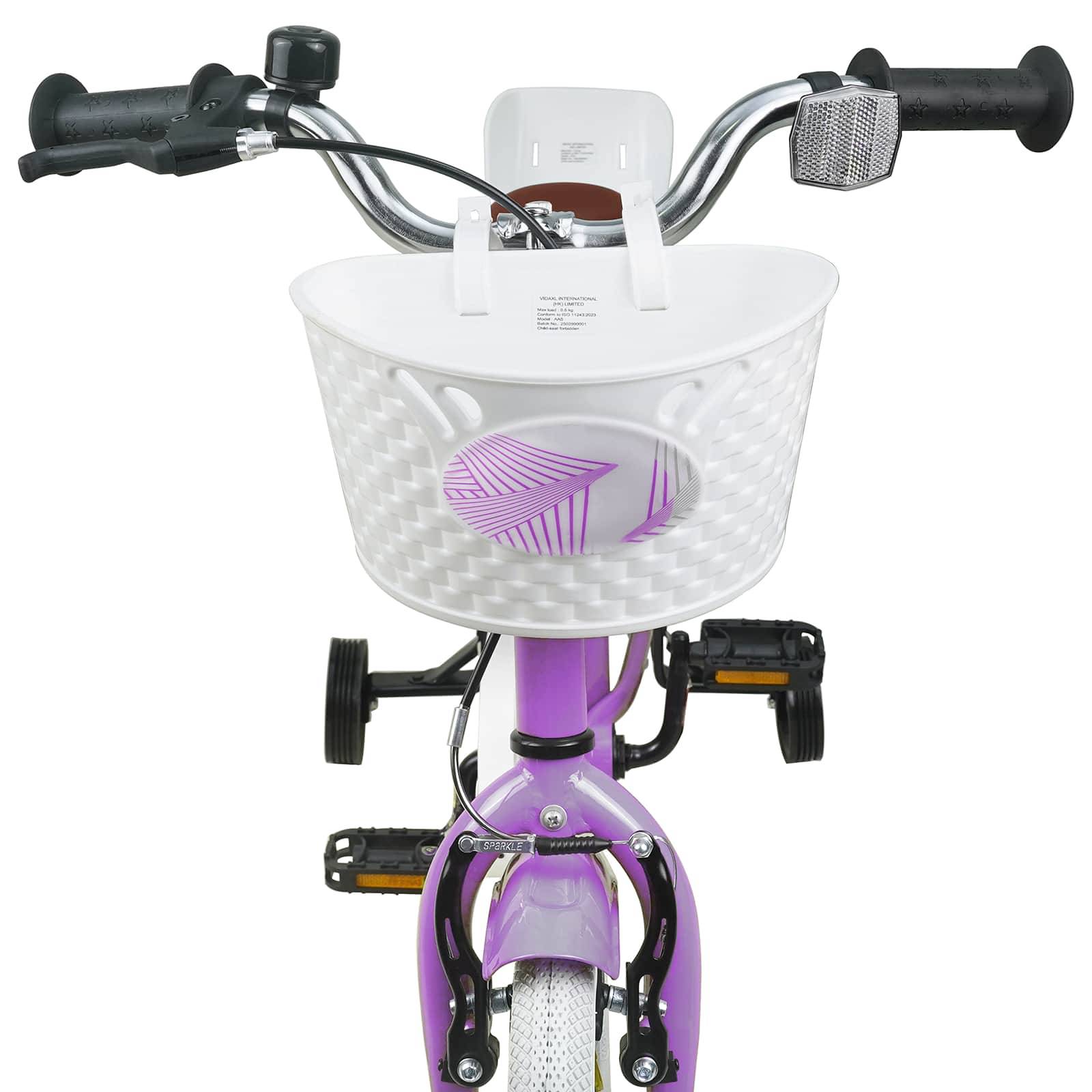 vidaXL Kinderfahrrad 12 Zoll für 2-4 Jahre alt Lila