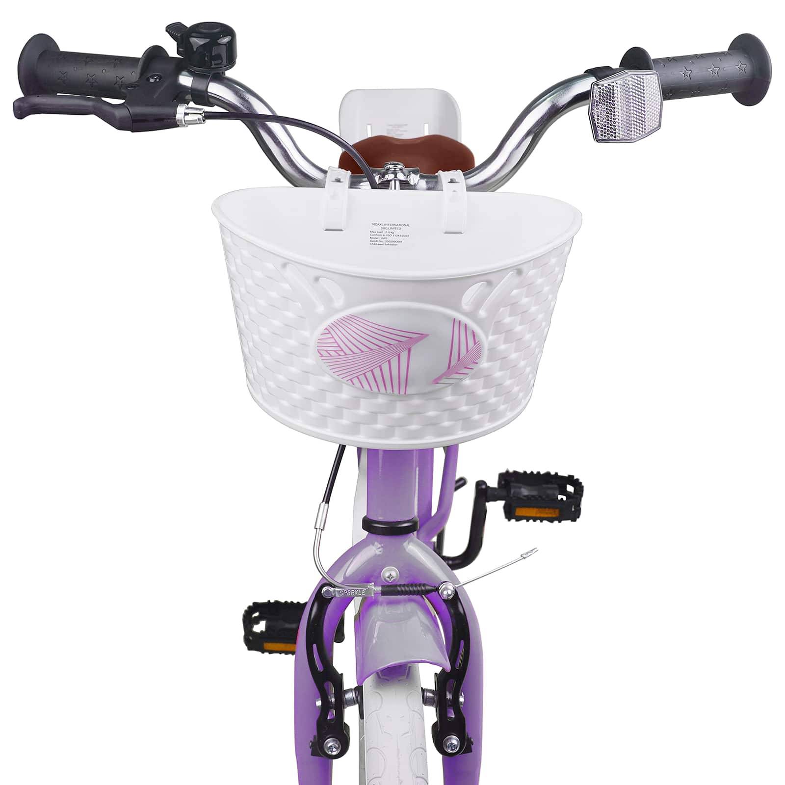vidaXL Kinderfahrrad 18 Zoll für 5-7 Jahre alt Lila