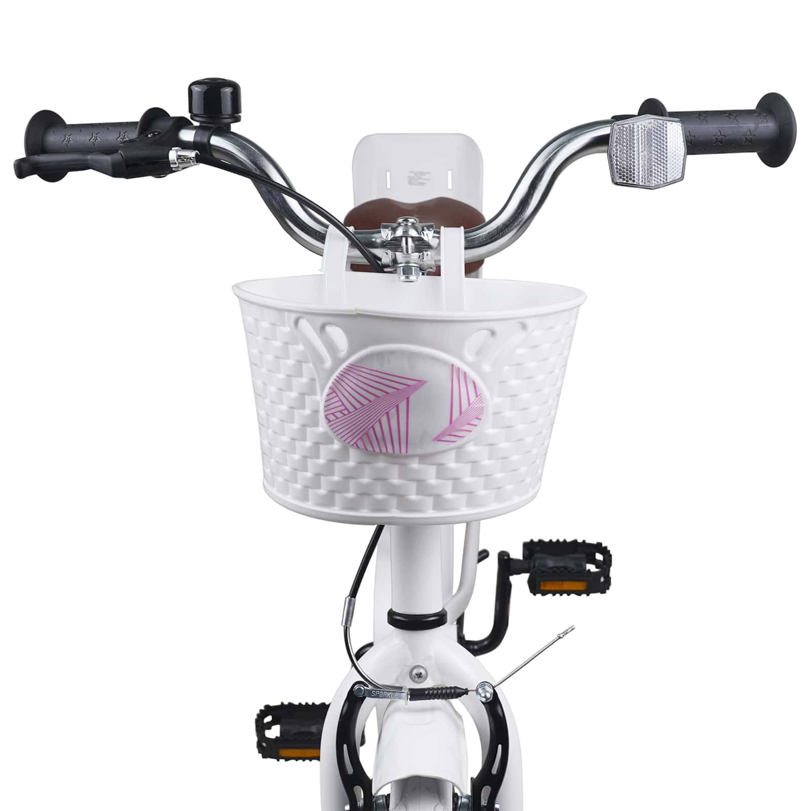 vidaXL Kinderfahrrad 18 Zoll für 5-7 Jahre alt Weiß