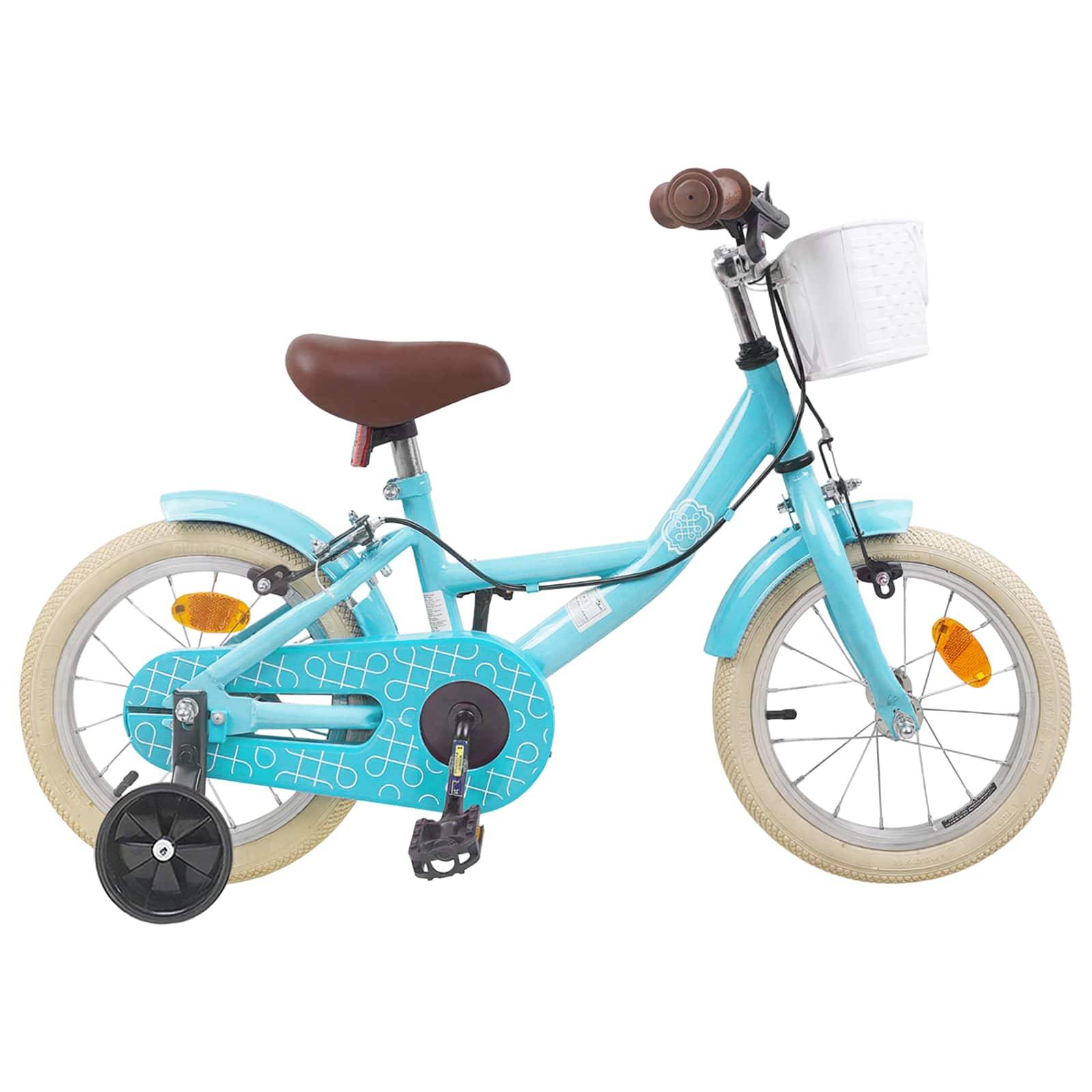 vidaXL Kinderfahrrad 12 Zoll für 2-4 Jahre alt Himmelblau