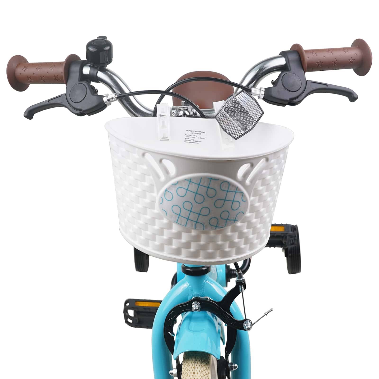 vidaXL Kinderfahrrad 12 Zoll für 2-4 Jahre alt Himmelblau