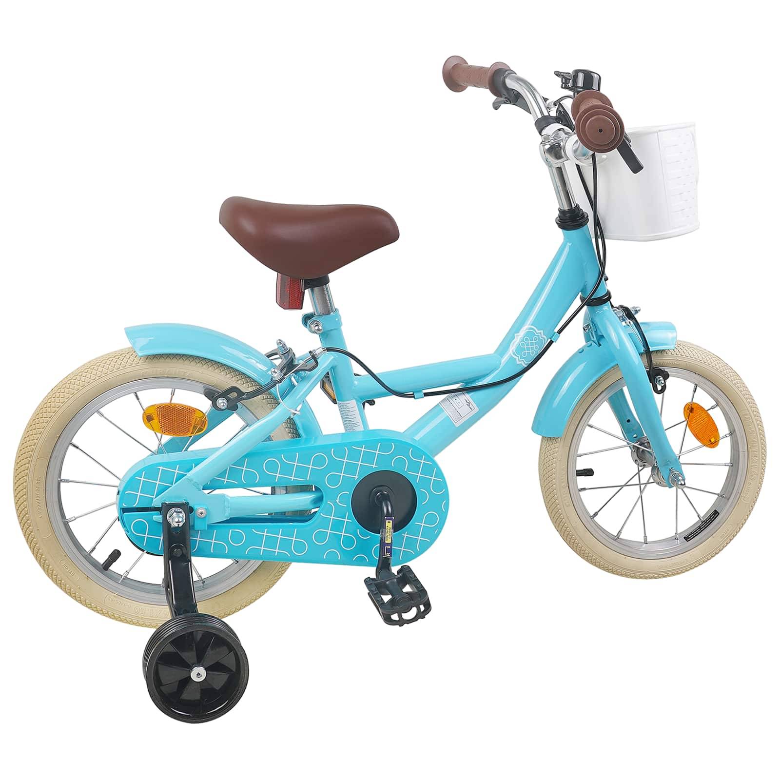 vidaXL Kinderfahrrad 12 Zoll für 2-4 Jahre alt Himmelblau