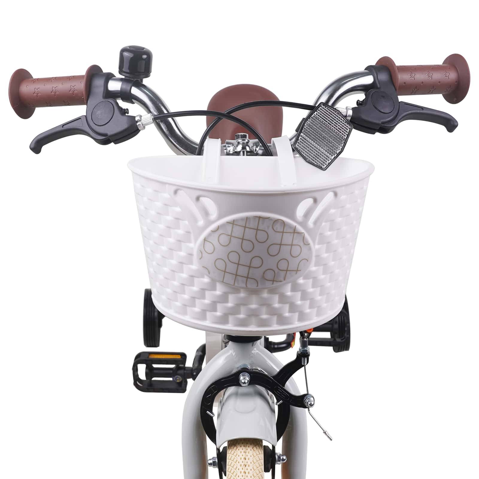 vidaXL Kinderfahrrad 12 Zoll für 2-4 Jahre alt Hellgrau
