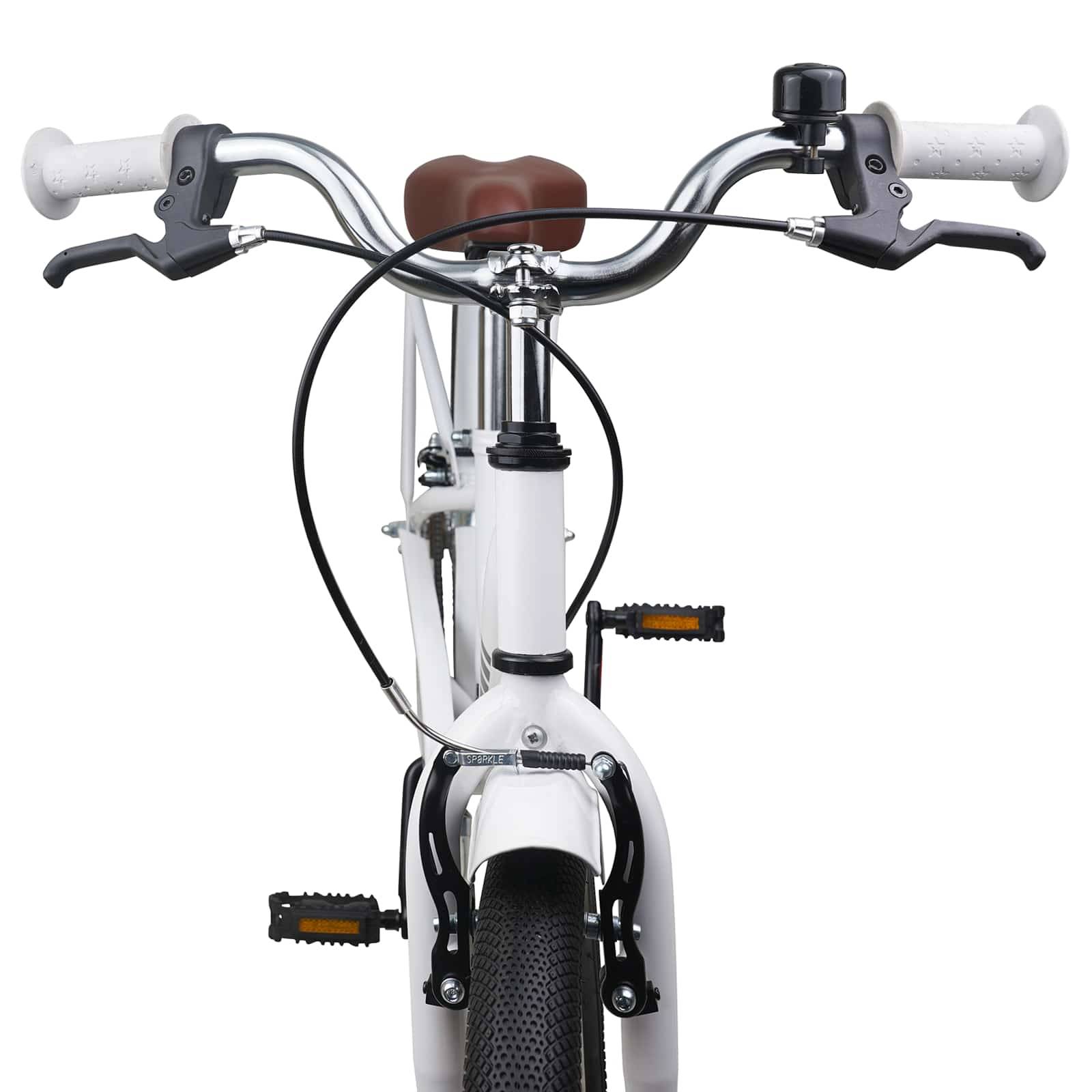 vidaXL Kinderfahrrad 18 Zoll für 5-7 Jahre alt Weiß