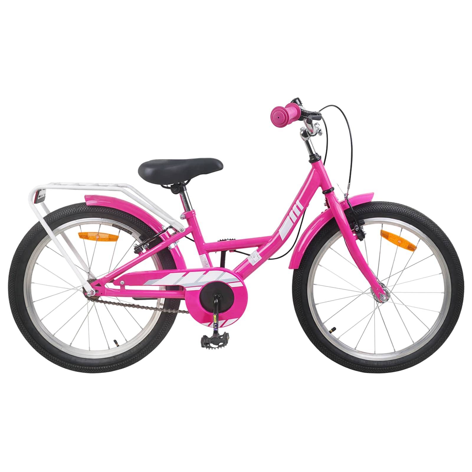 vidaXL Kinderfahrrad 18 Zoll für 5-7 Jahre alt Rosa