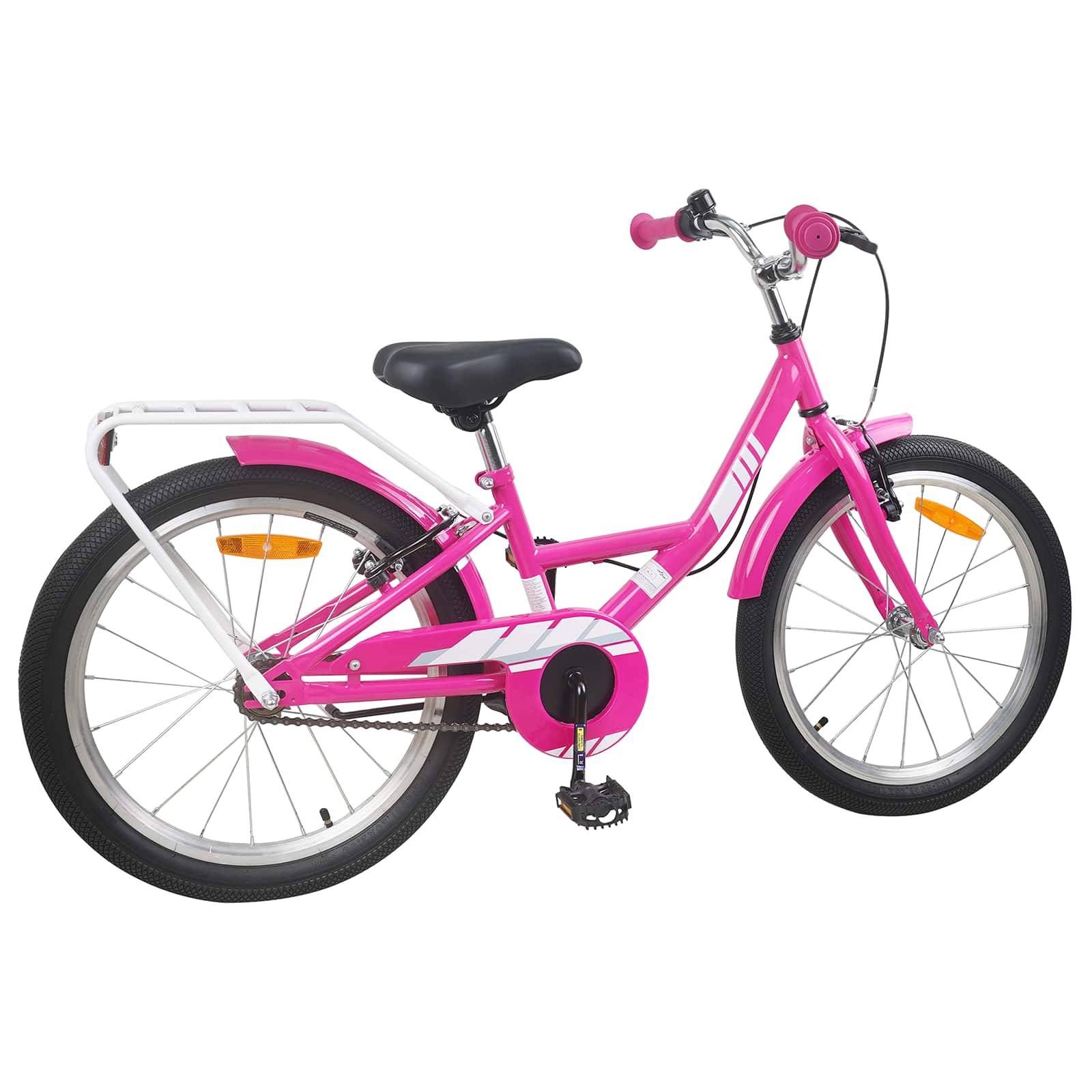vidaXL Kinderfahrrad 18 Zoll für 5-7 Jahre alt Rosa