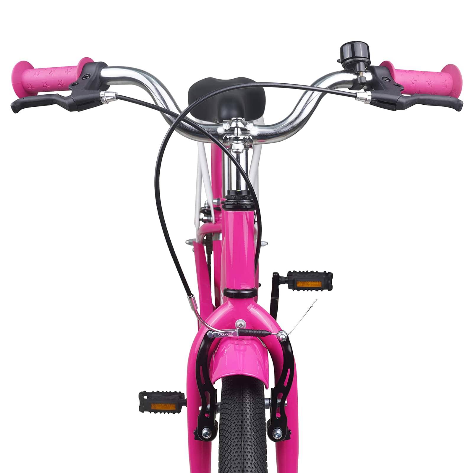 vidaXL Kinderfahrrad 18 Zoll für 5-7 Jahre alt Rosa
