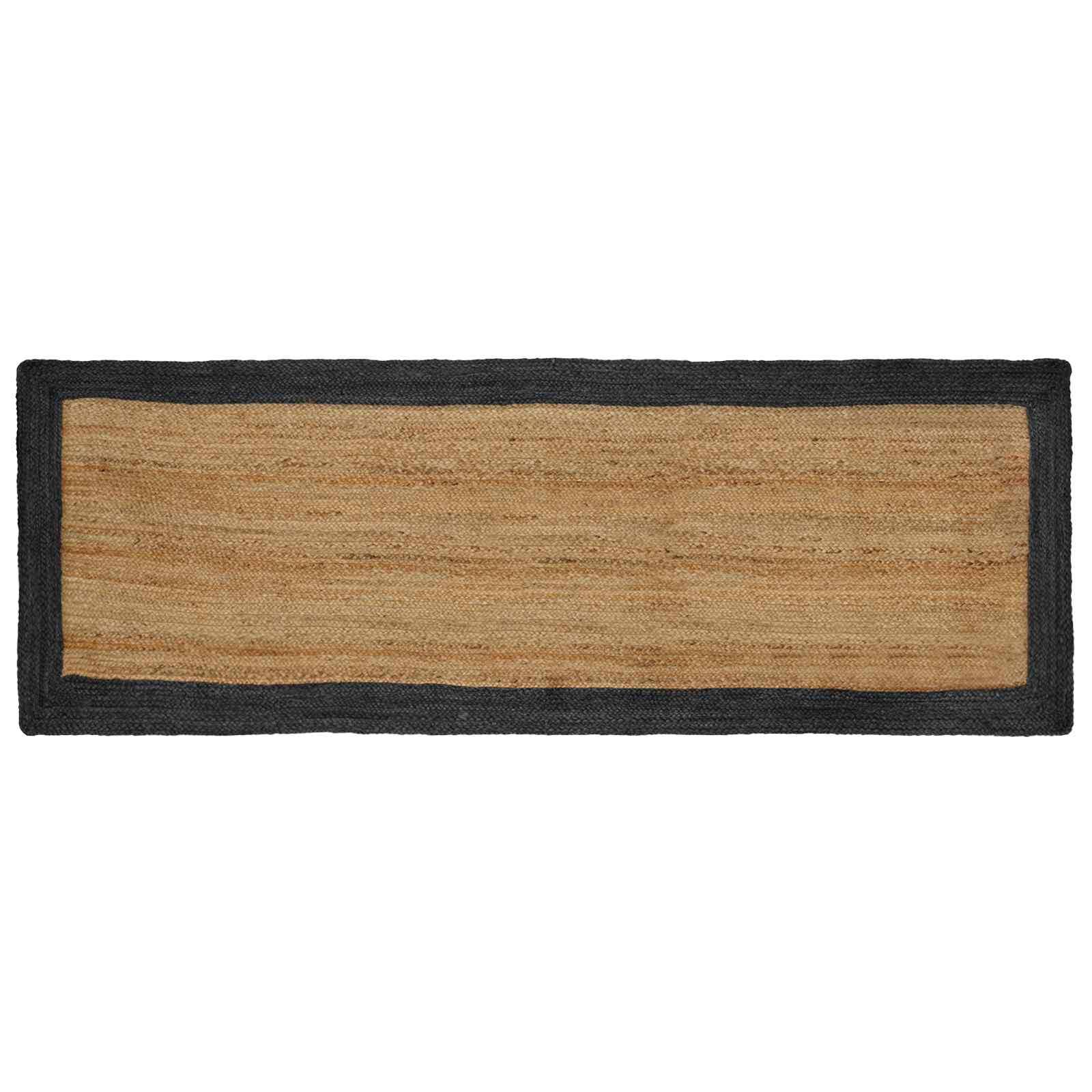 vidaXL Bereichsteppiche Dunkelgrau 80 x 300 cm Jute
