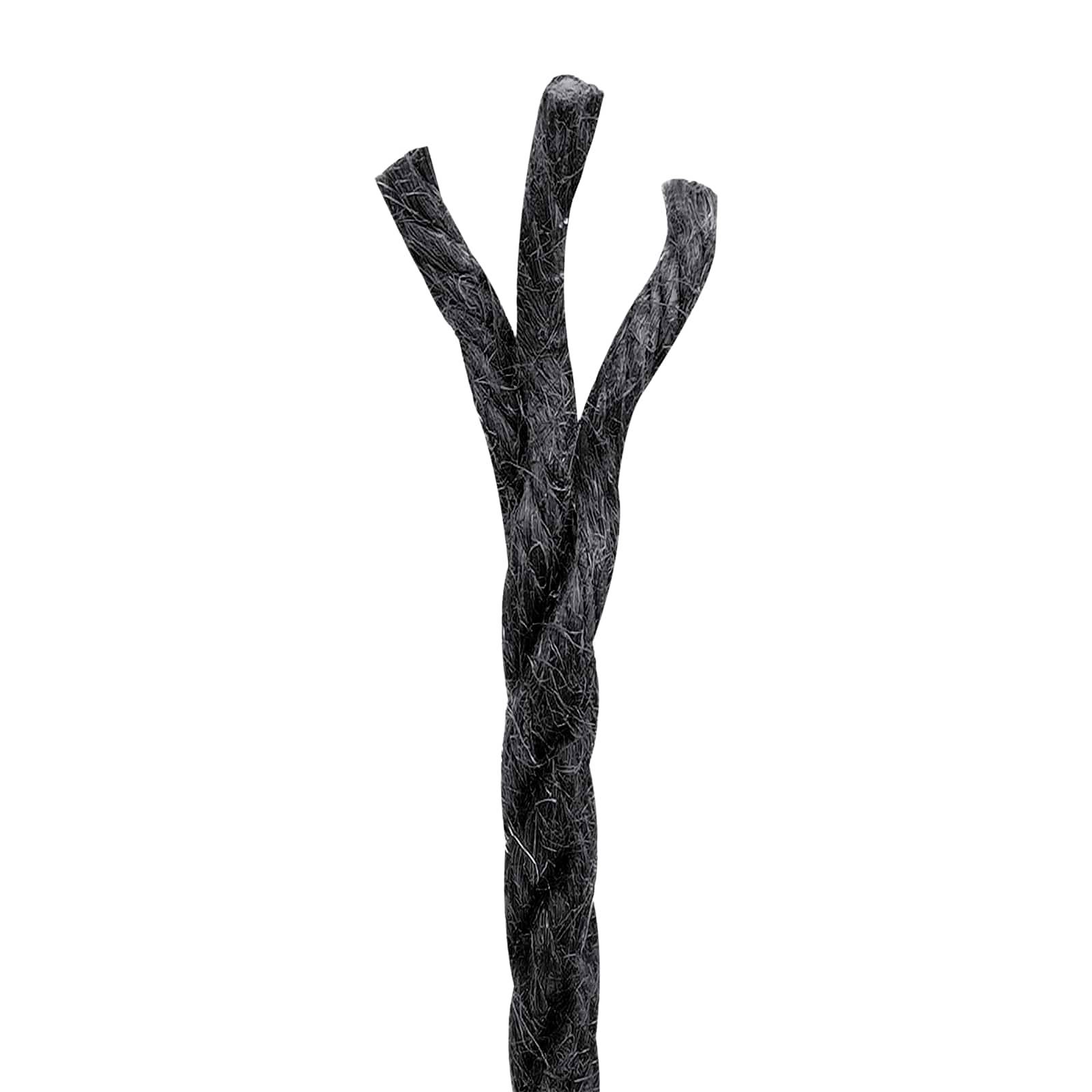 vidaXL Juteschnur 2 pcs 2 Schwarz 100% Tossa Jute
