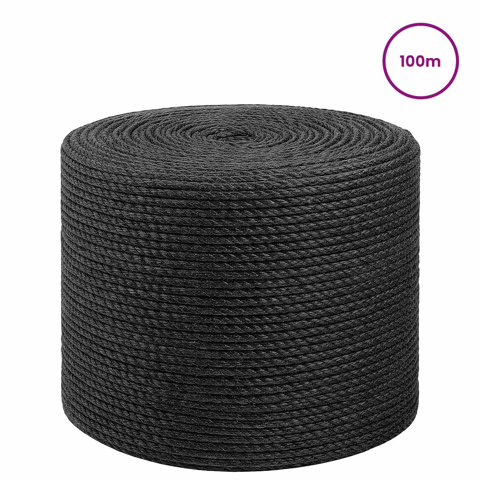 vidaXL Juteschnur 10 pcs 2 Schwarz 100% Tossa Jute