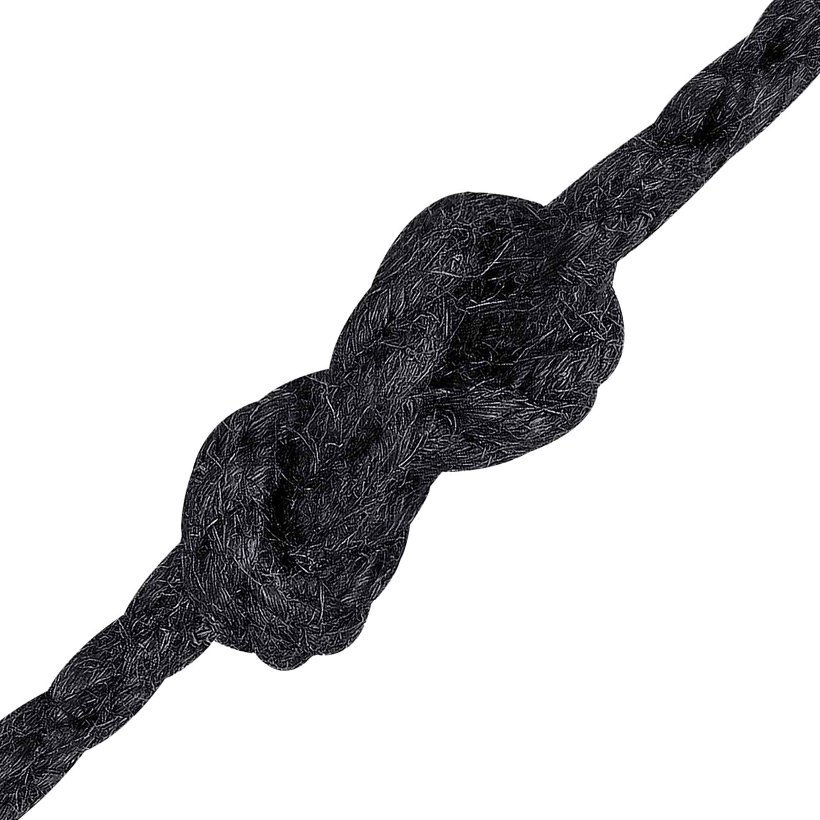 vidaXL Juteschnur 4 Schwarz 100% Tossa Jute