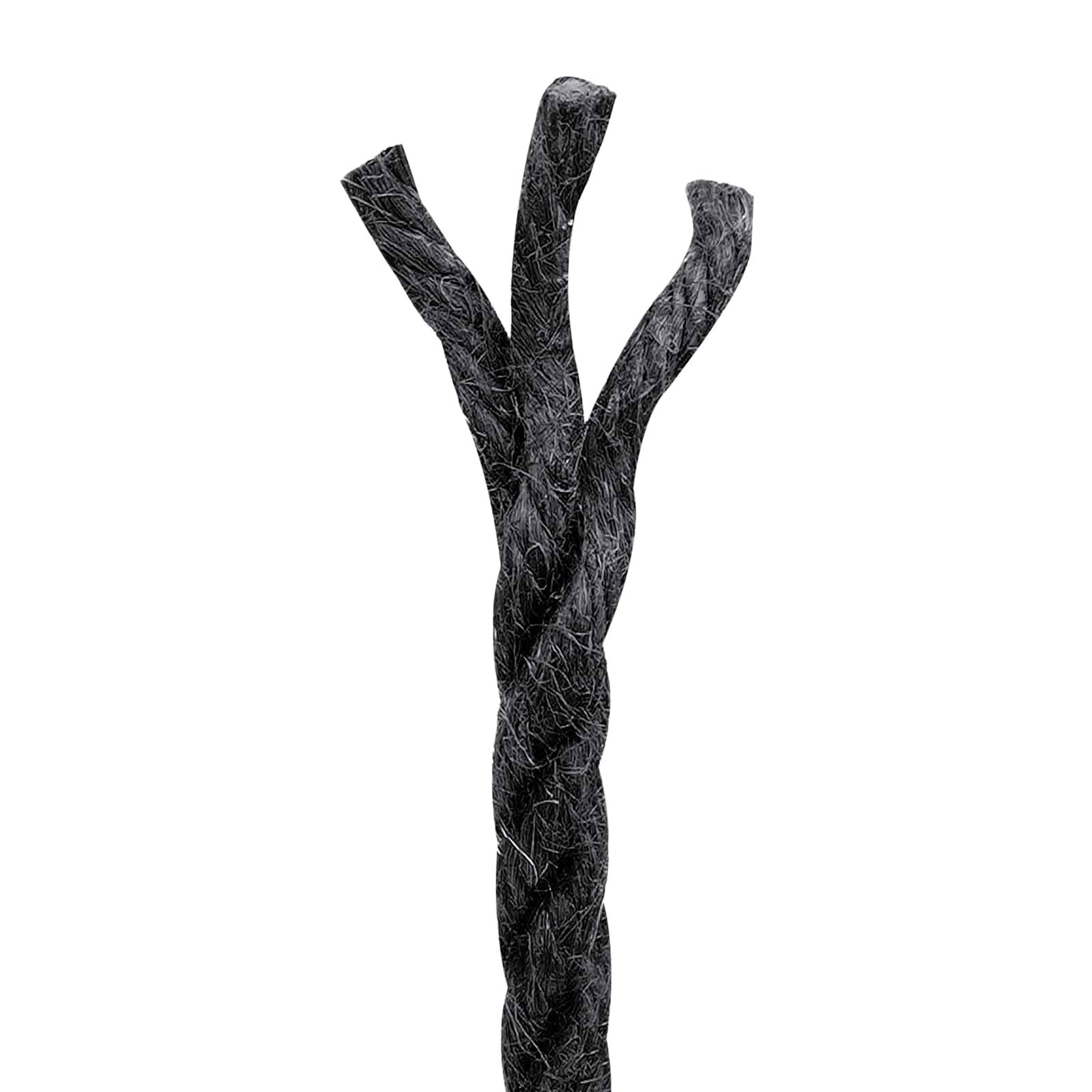 vidaXL Juteschnur 4 Schwarz 100% Tossa Jute