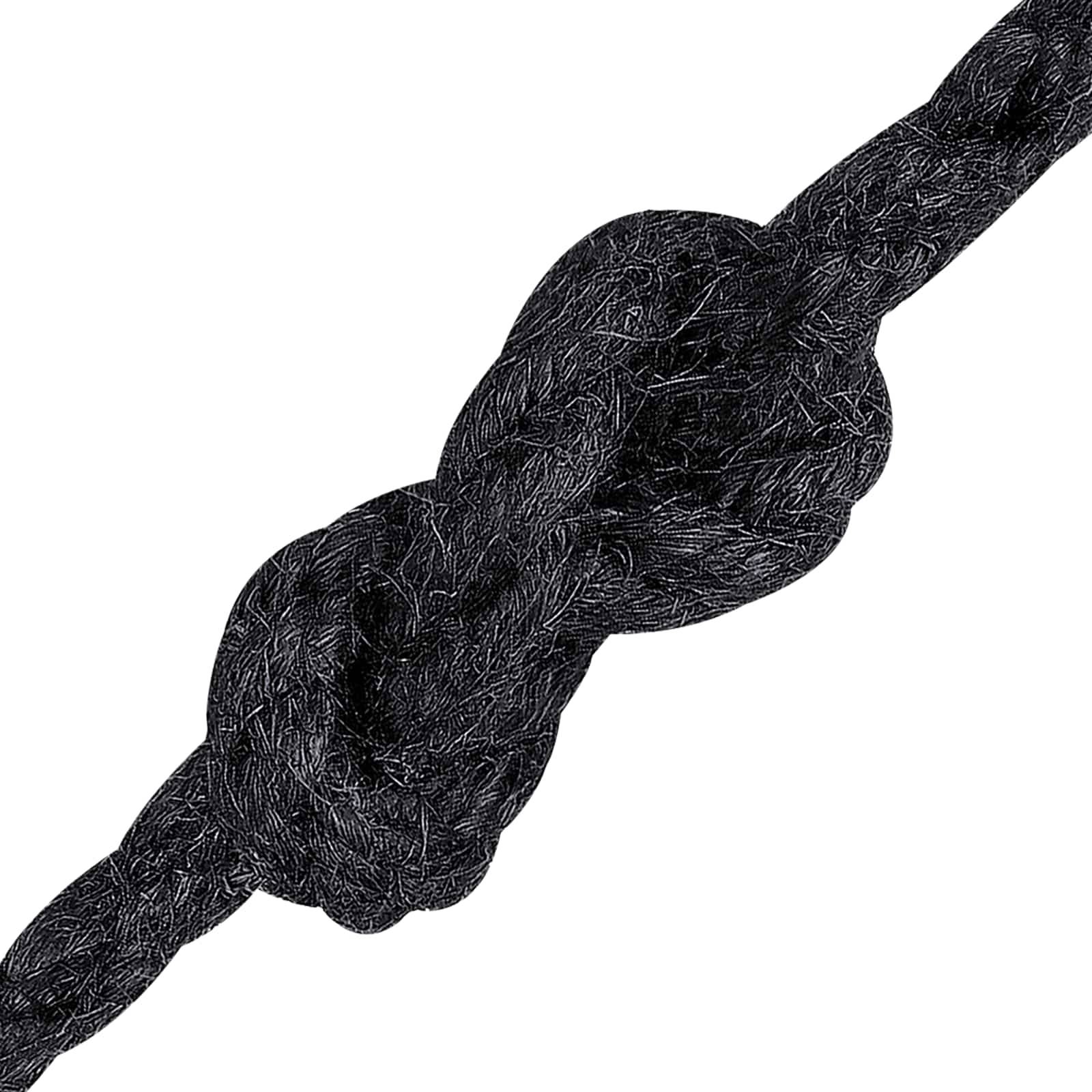 vidaXL Juteseil 6 Schwarz 100% Tossa Jute