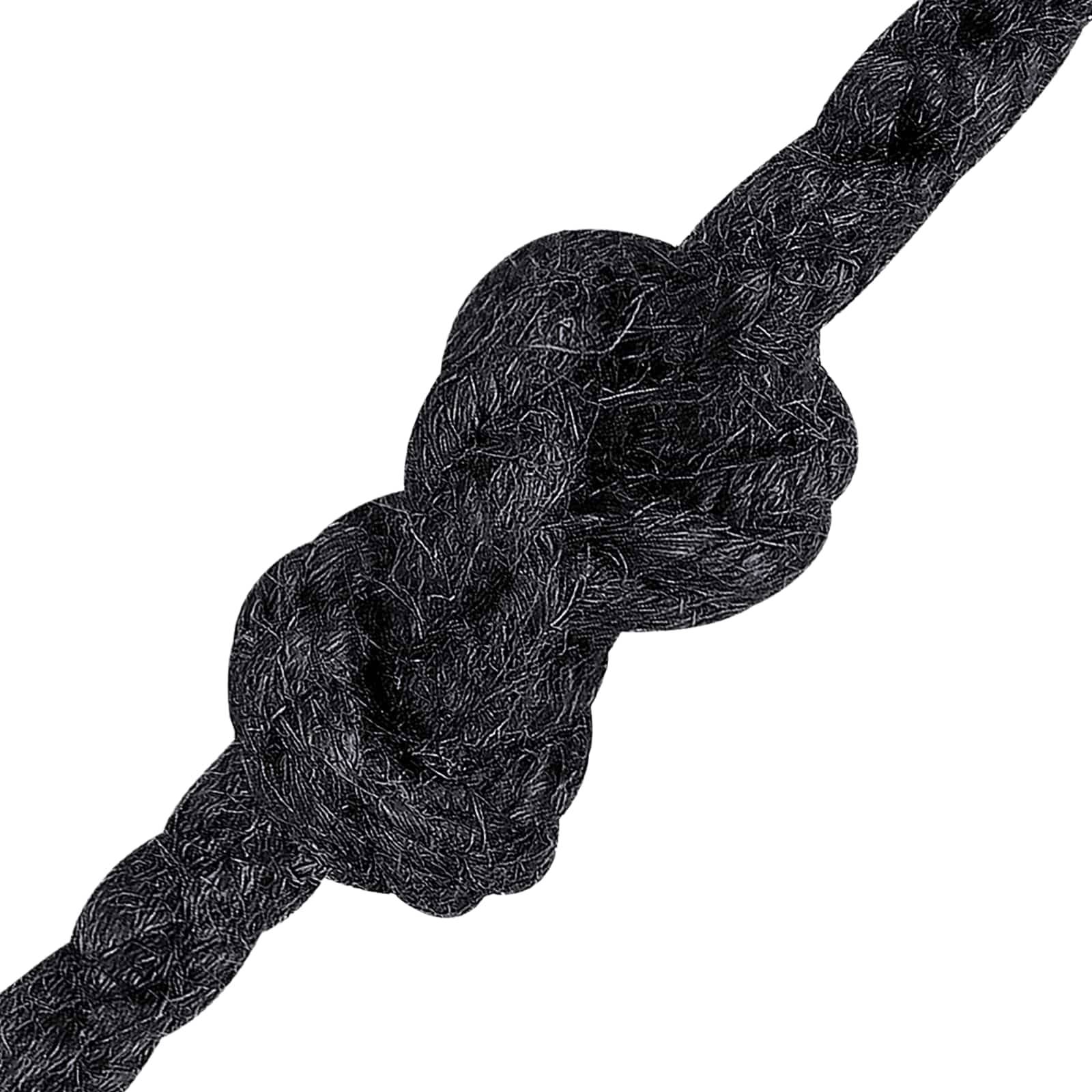 vidaXL Juteseil 8 Schwarz 100% Tossa Jute