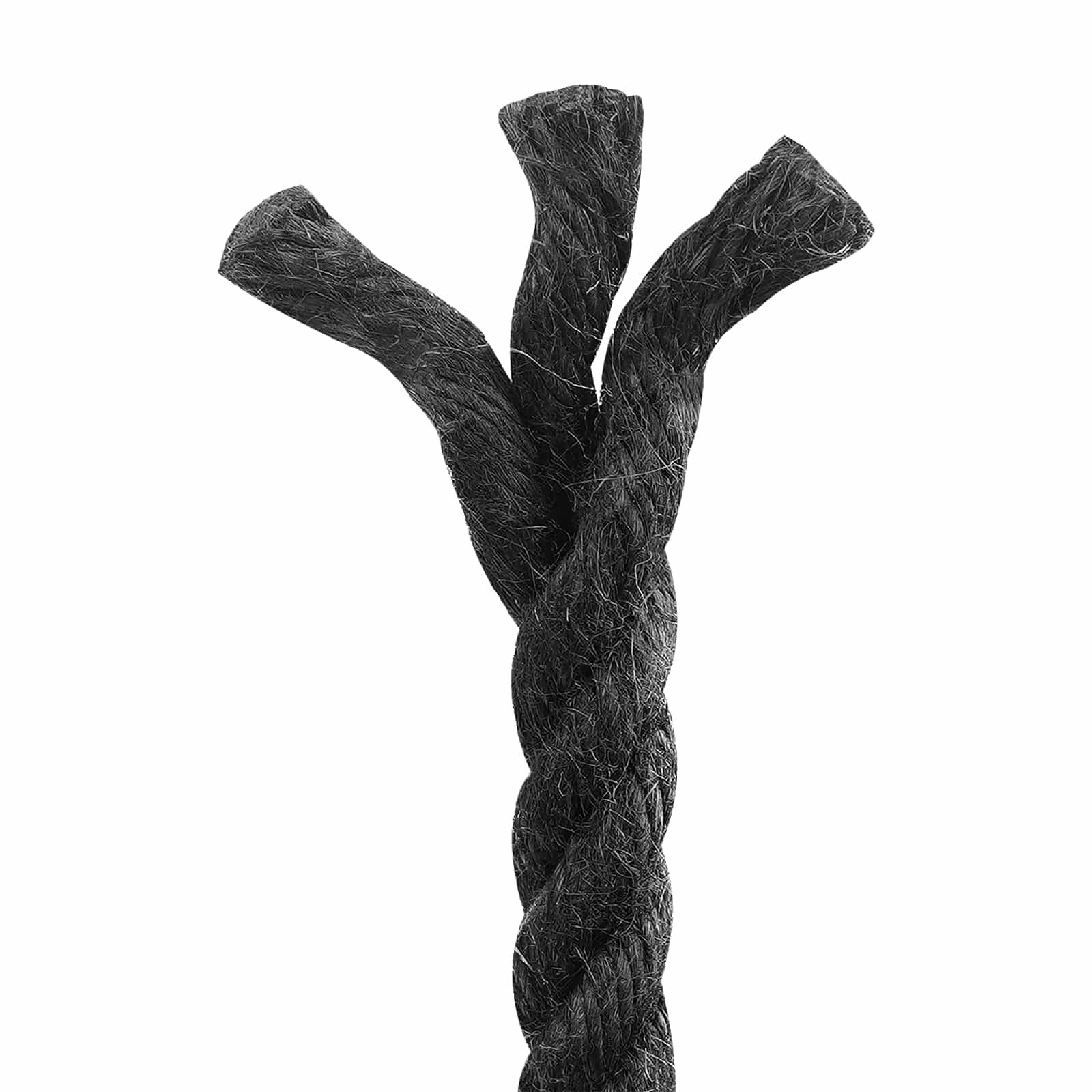 vidaXL Juteseil 10 Schwarz 100% Tossa Jute