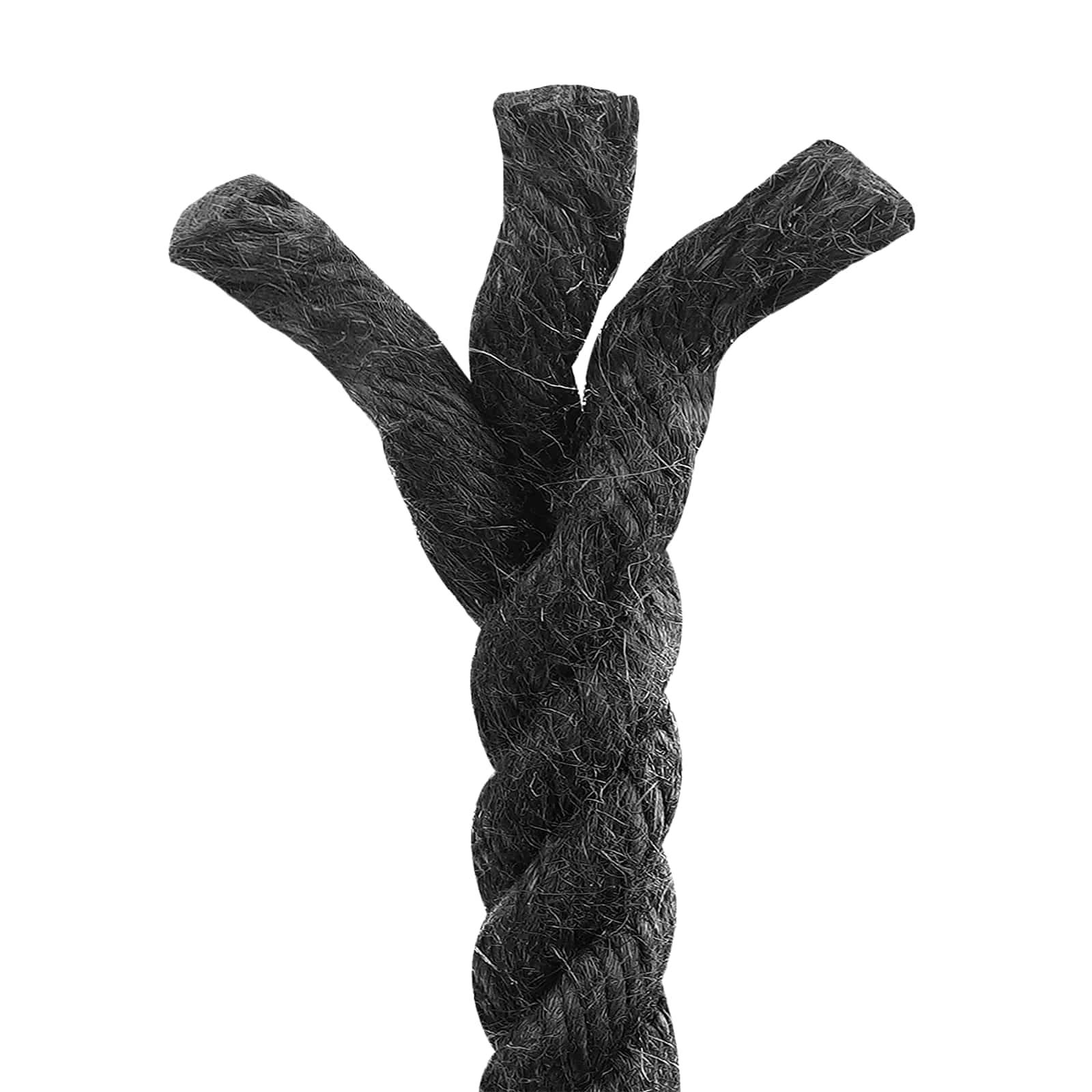 vidaXL Juteseil 14 Schwarz 100% Tossa Jute