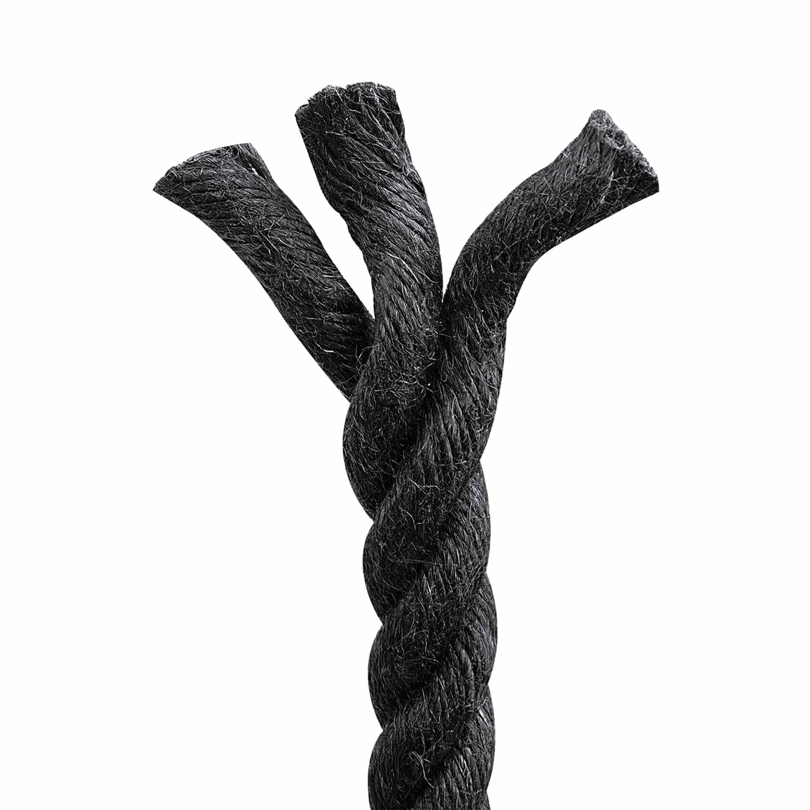 vidaXL Juteseil 16 Schwarz 100% Tossa Jute