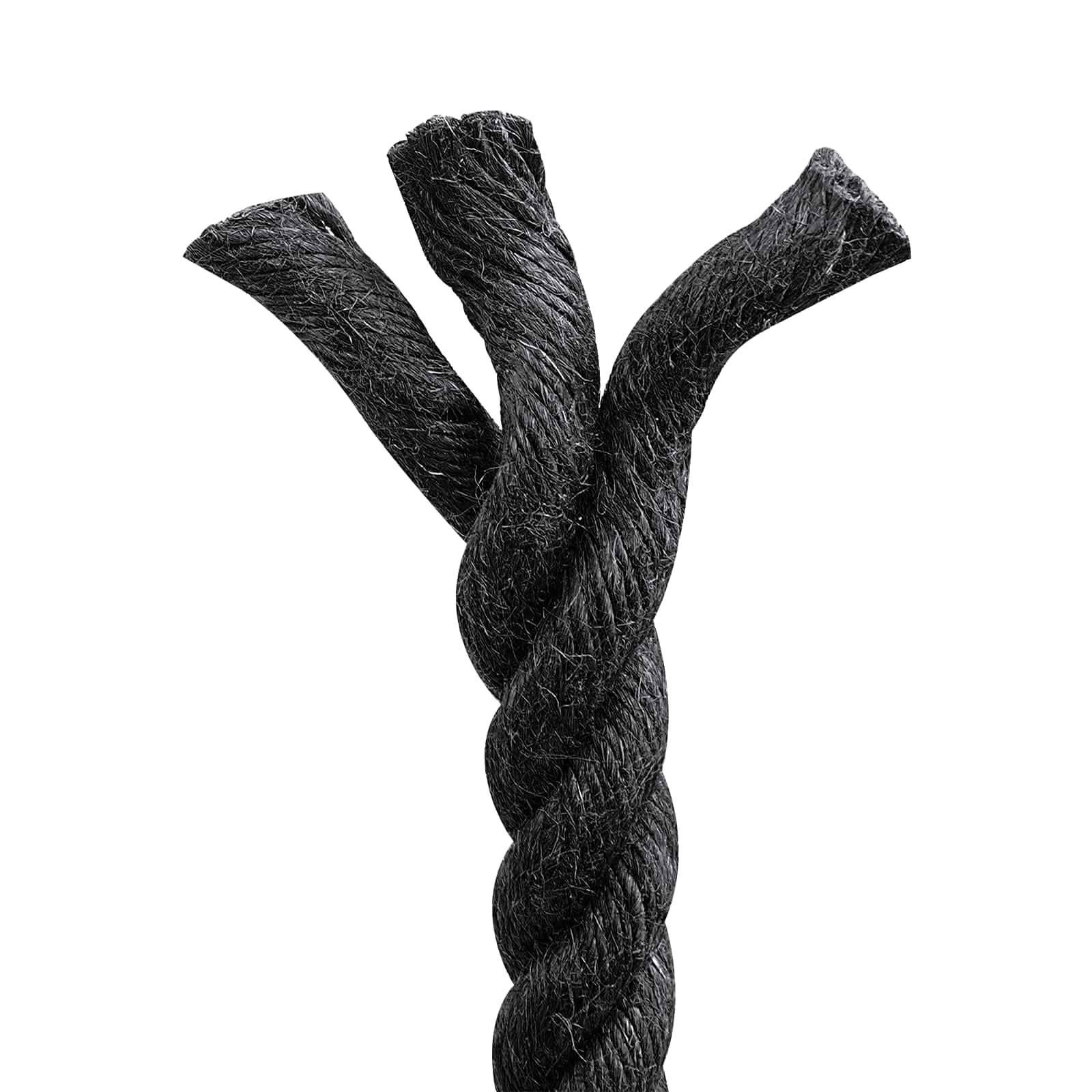 vidaXL Juteseil 20 Schwarz 100% Tossa Jute
