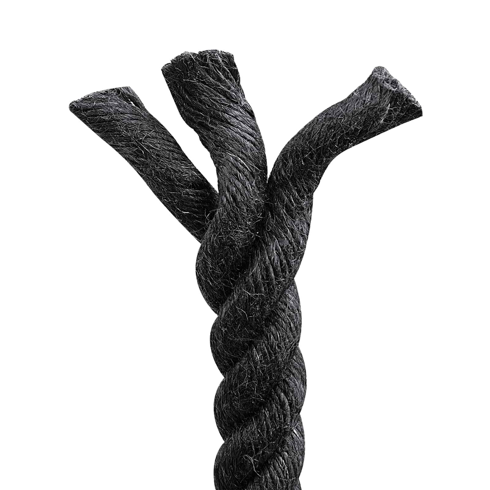 vidaXL Juteseil 24 Schwarz 100% Tossa Jute