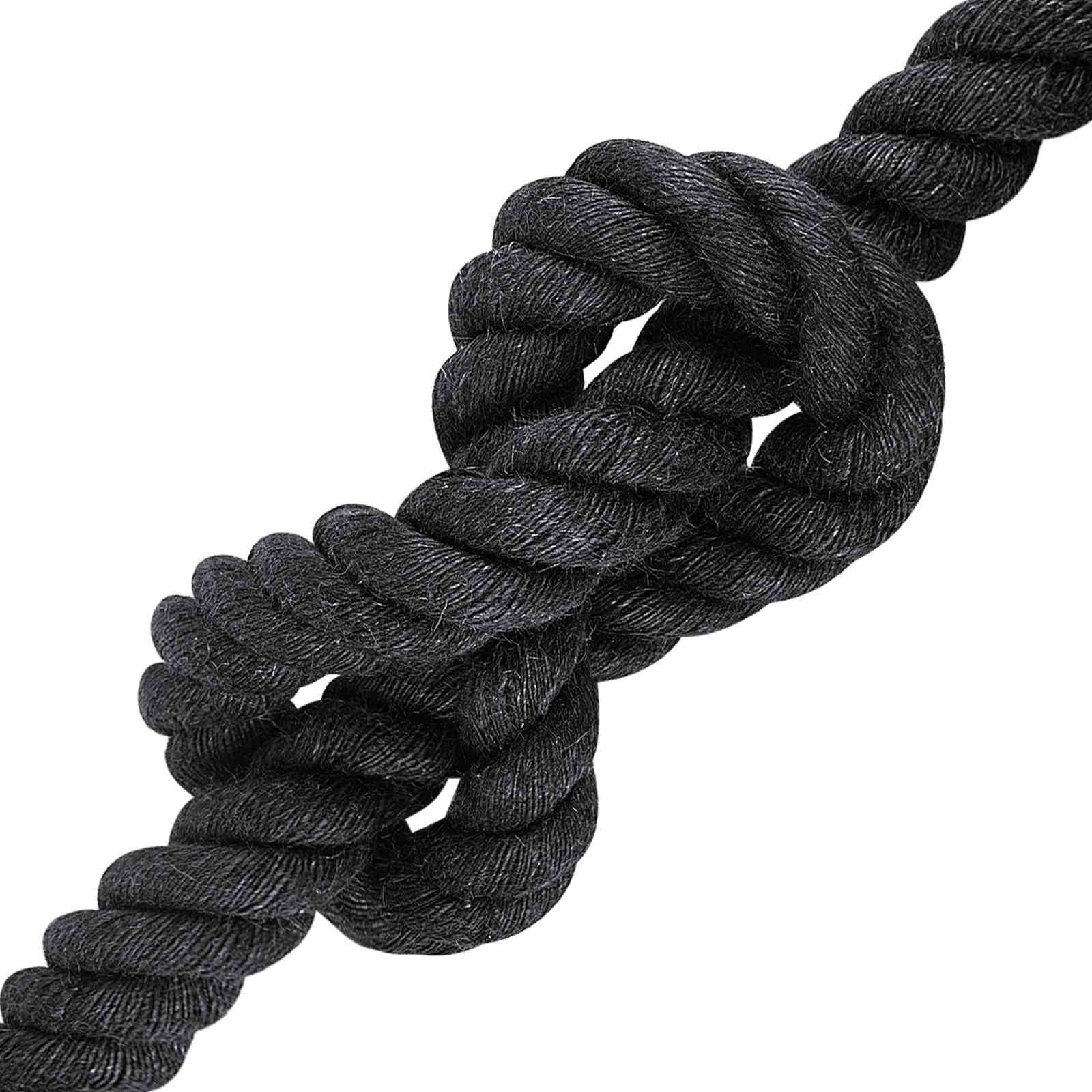 vidaXL Juteseil 30 Schwarz 100% Tossa Jute