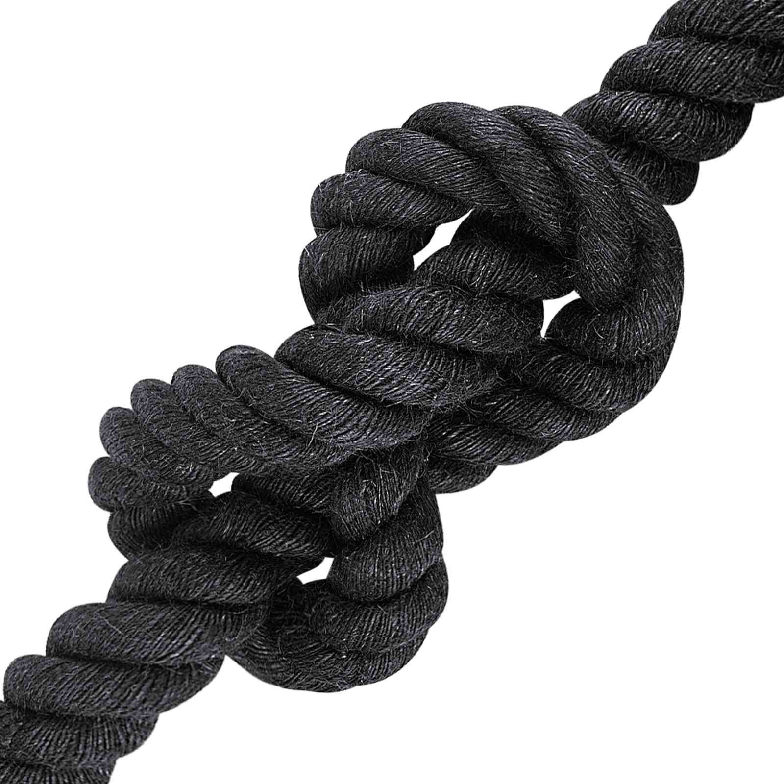 vidaXL Juteseil 36 Schwarz 100% Tossa Jute