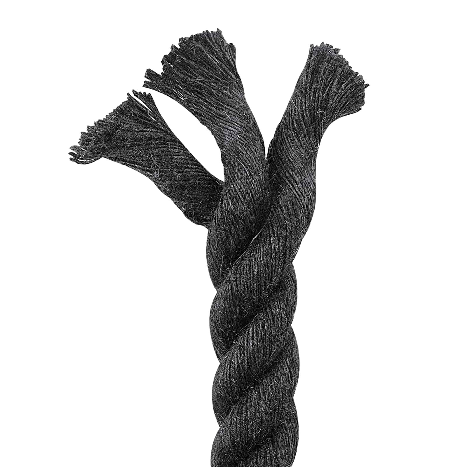 vidaXL Juteseil 36 Schwarz 100% Tossa Jute