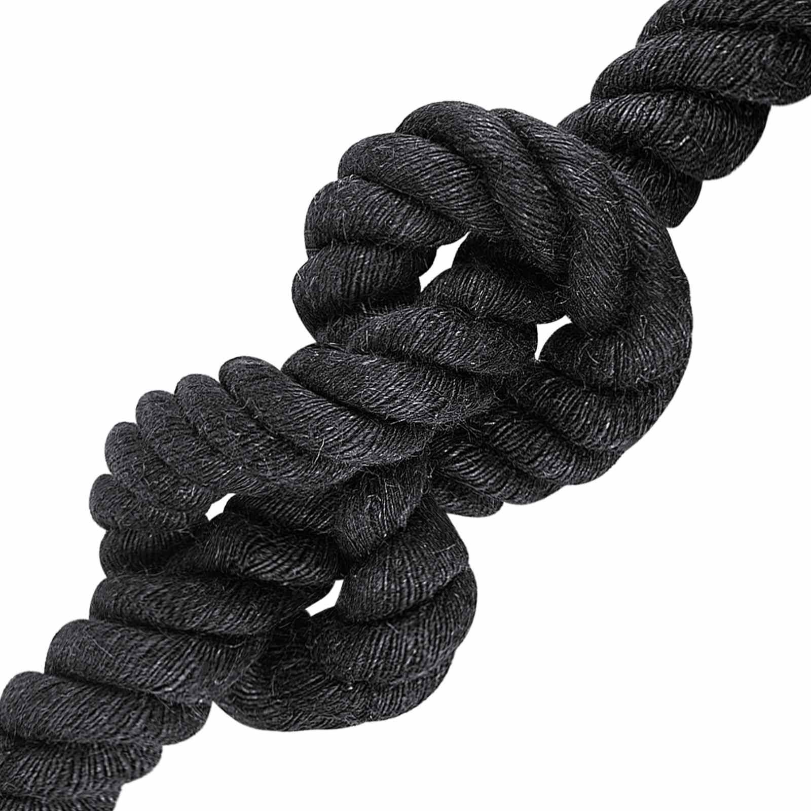 vidaXL Juteseil 40 Schwarz 100% Tossa Jute