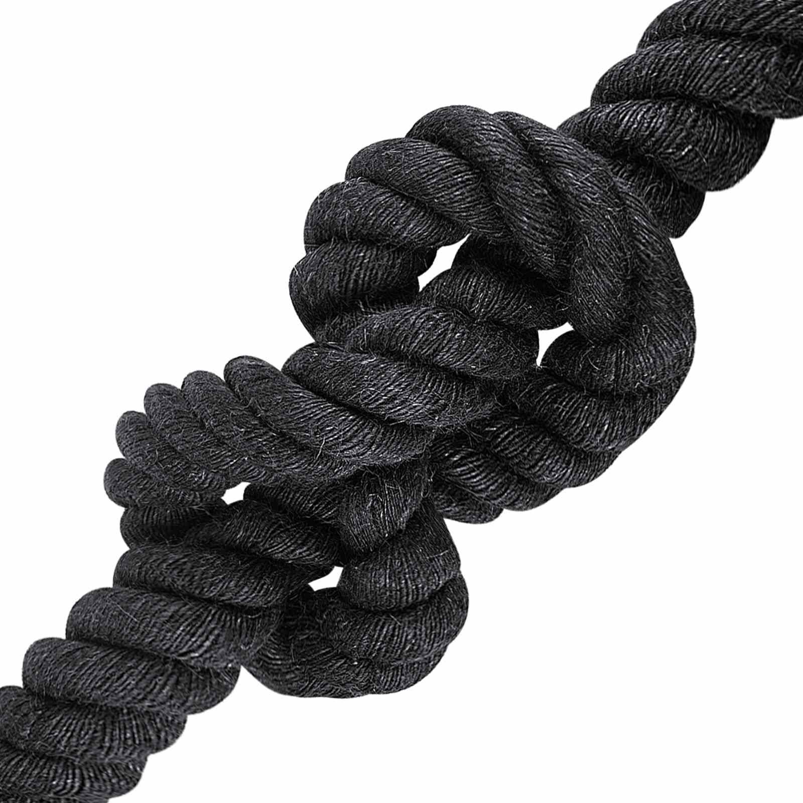 vidaXL Juteseil 50 Schwarz 100% Tossa Jute