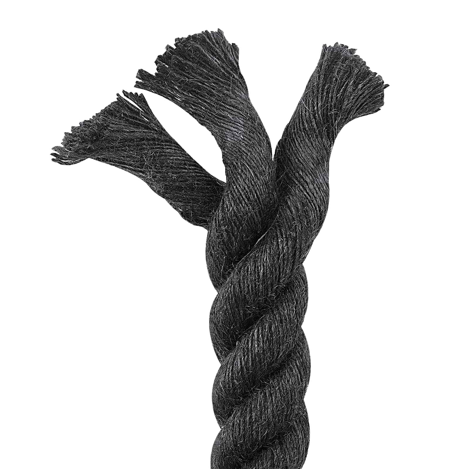 vidaXL Juteseil 50 Schwarz 100% Tossa Jute