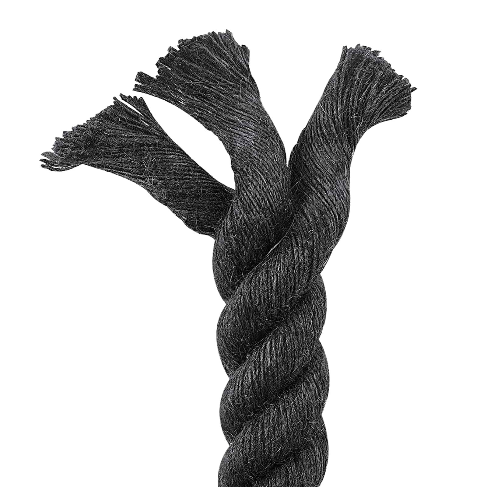 vidaXL Juteseil 60 Schwarz 100% Tossa Jute